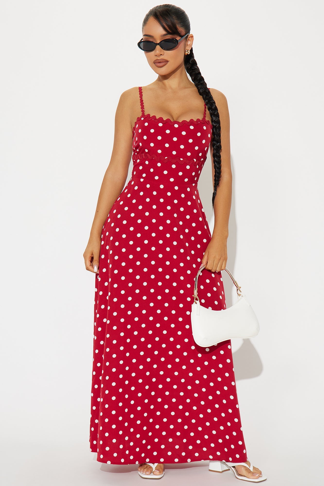 Dolly Maxi Dress - Red - front