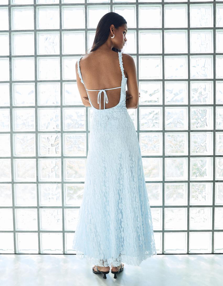 Celine Midi Dress - Light Blue