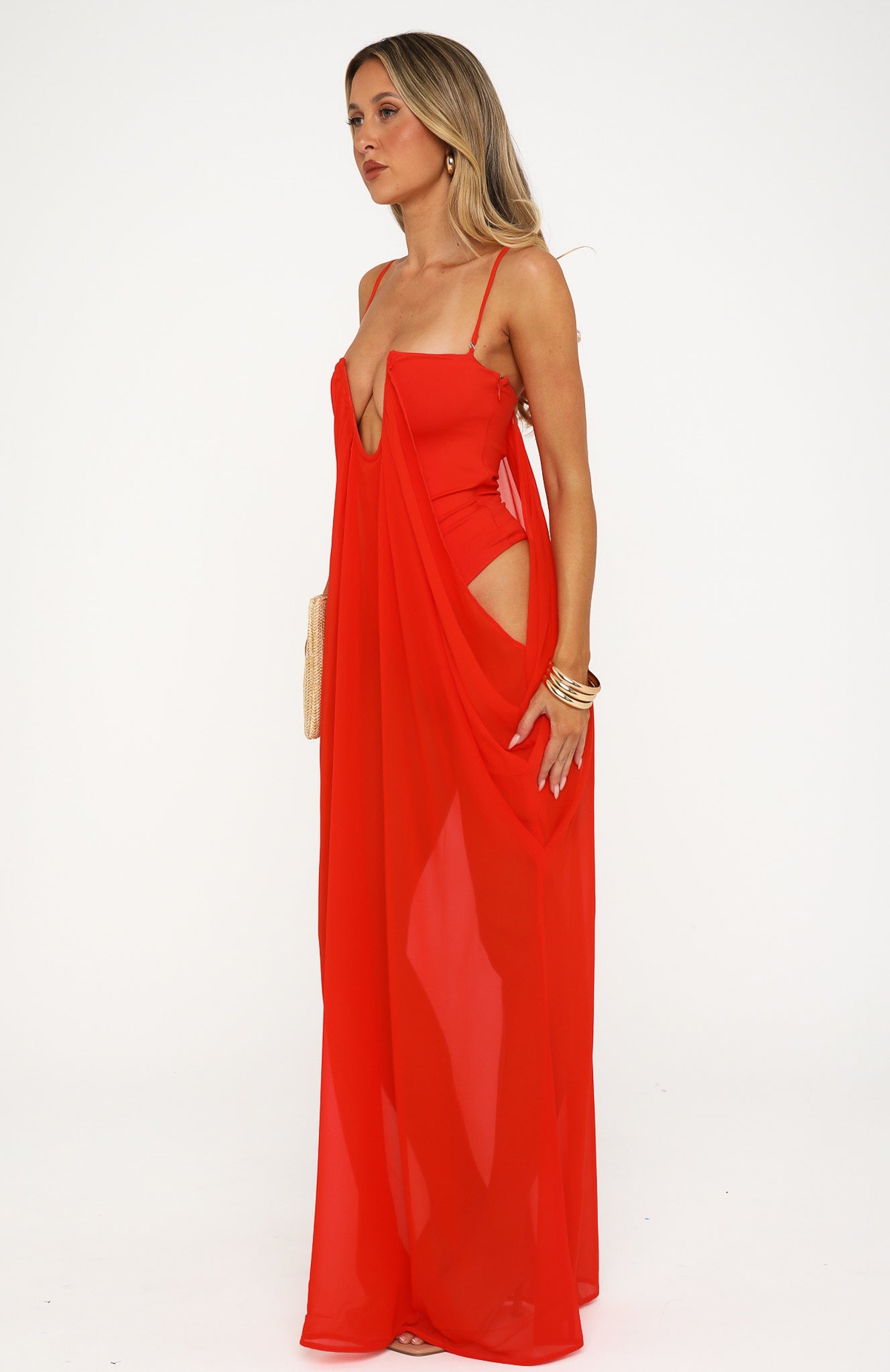 Rio Maxi Dress - Flame