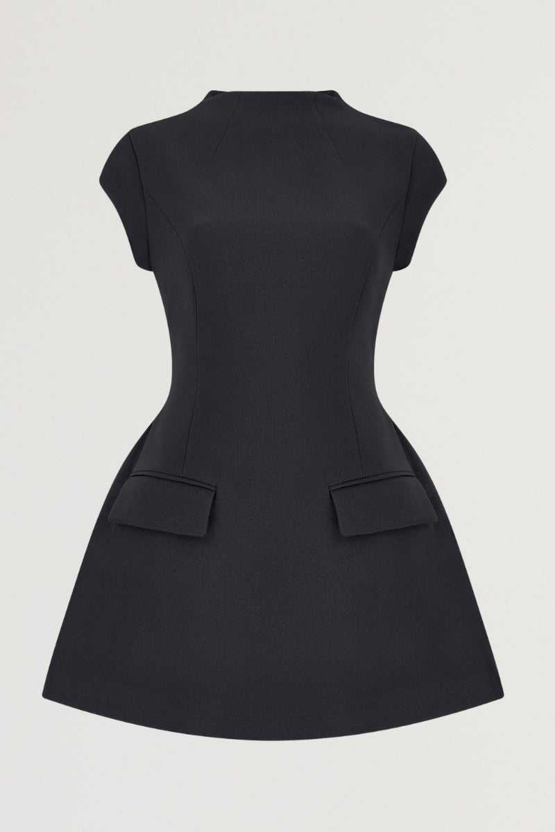 Odette Mini Dress - Black