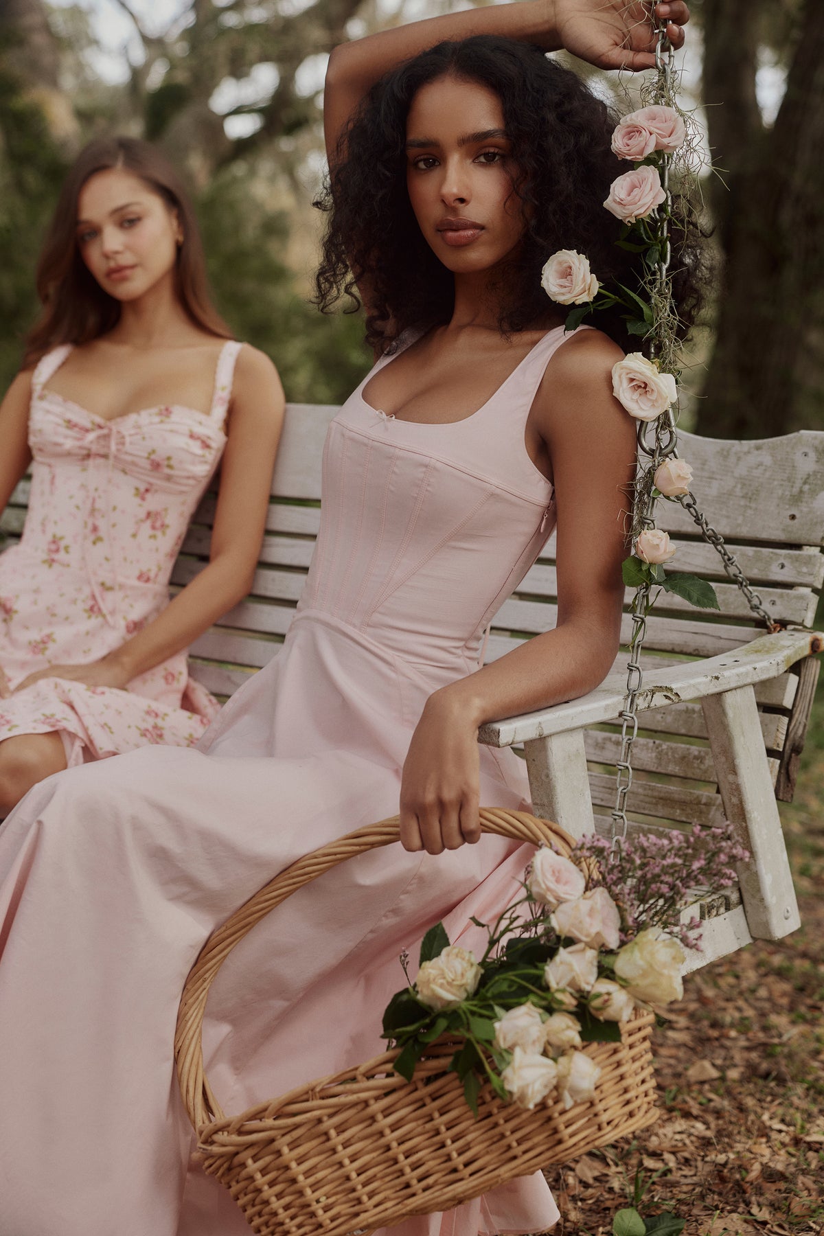 Camille Midi Dress - Vintage Rose