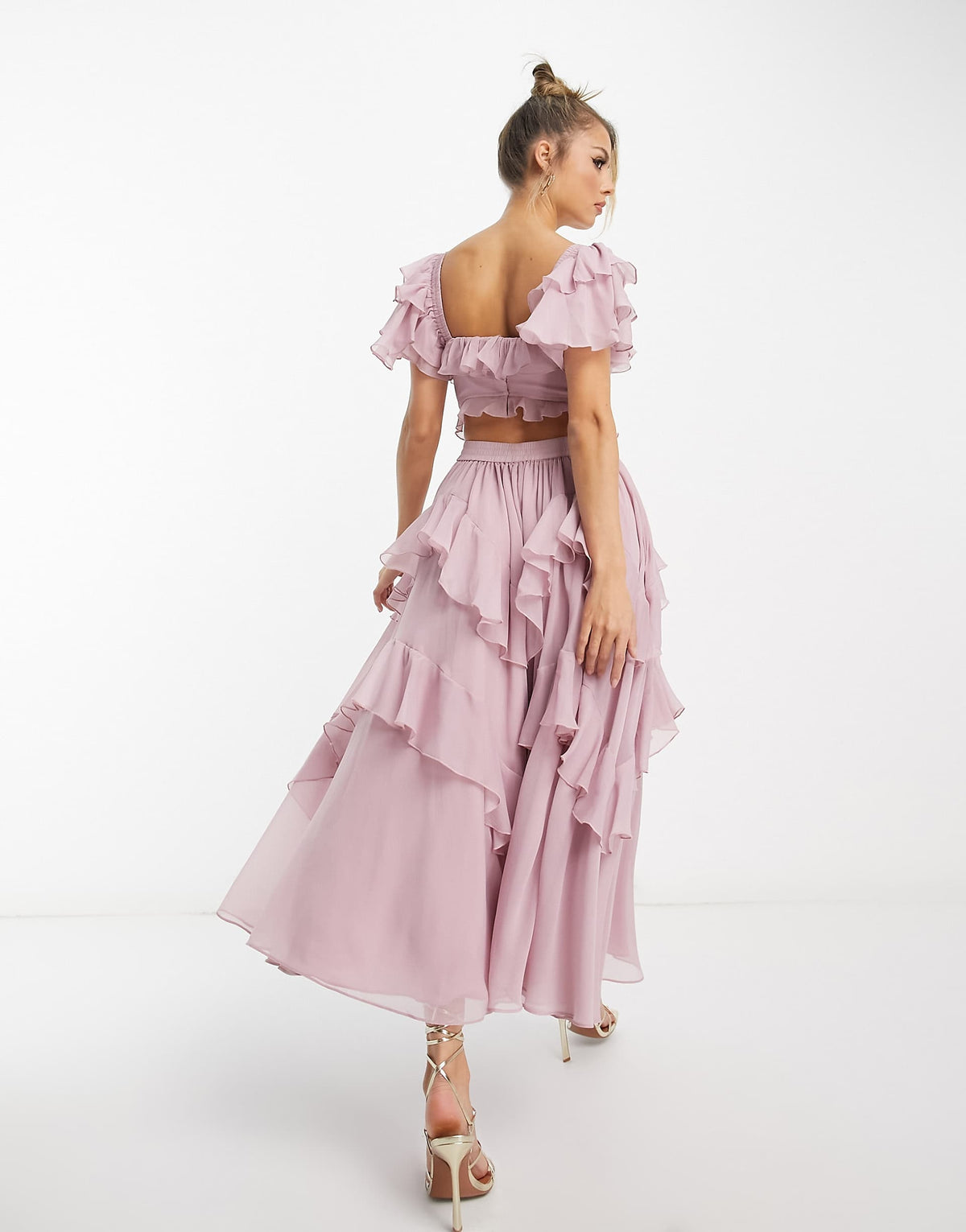 Orchid Midi Dress - Mauve