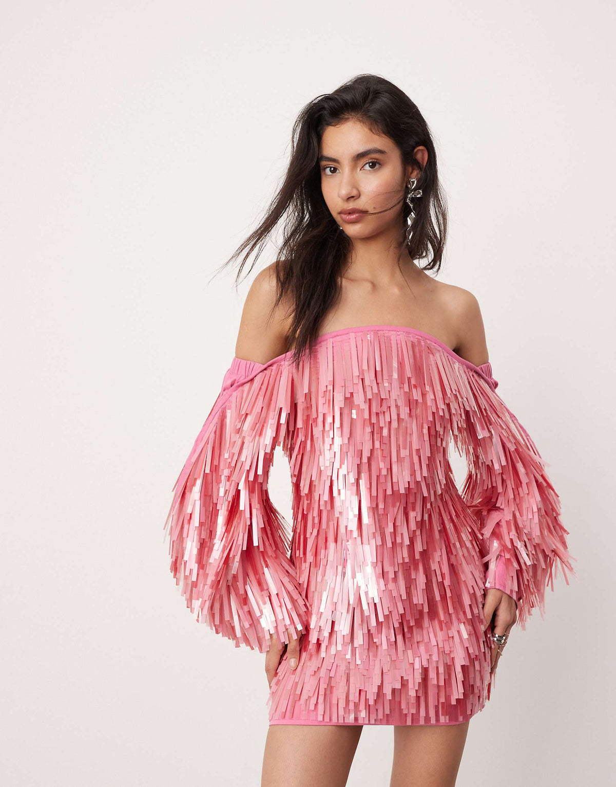 Glimmer Mini Dress - Pink