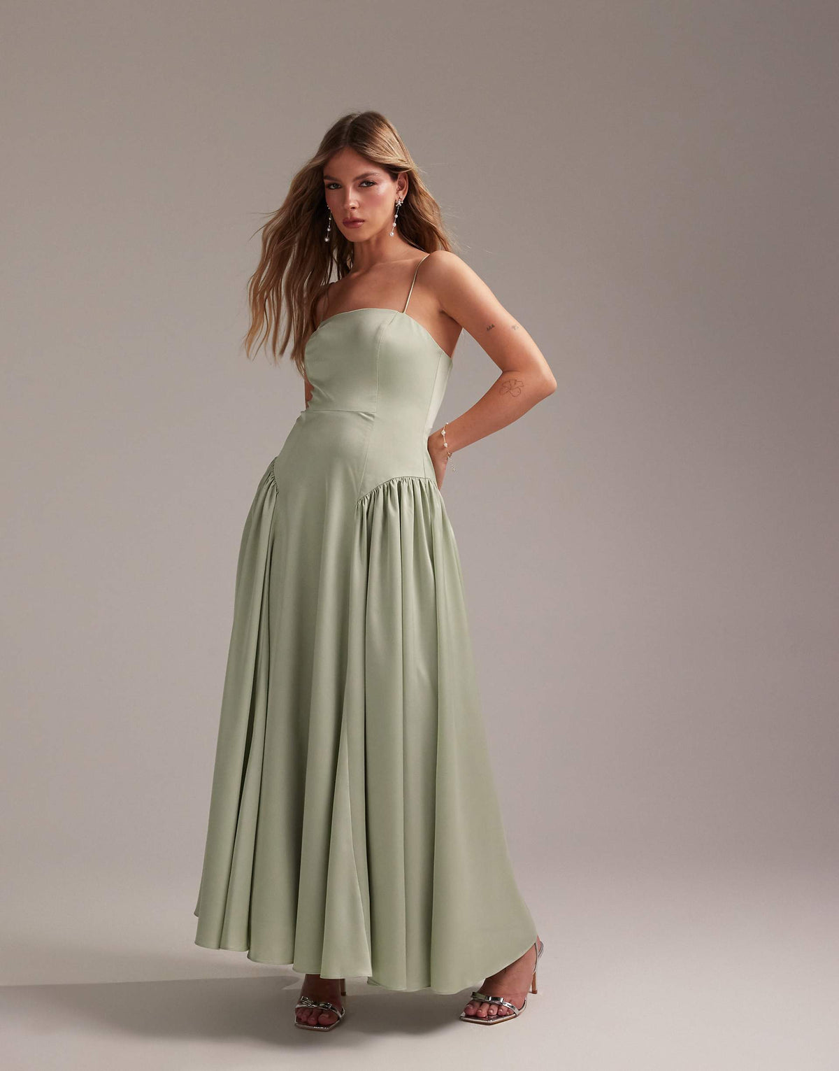 Pistachio Midi Dress - Light Green
