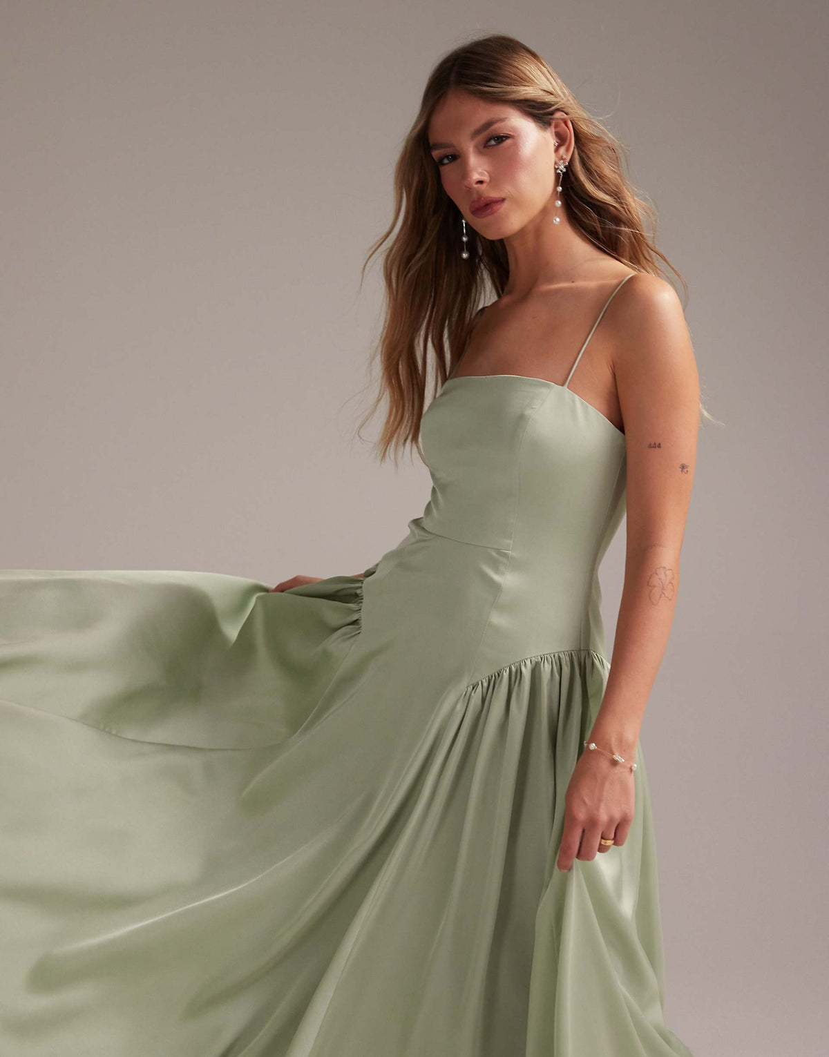 Pistachio Midi Dress - Light Green