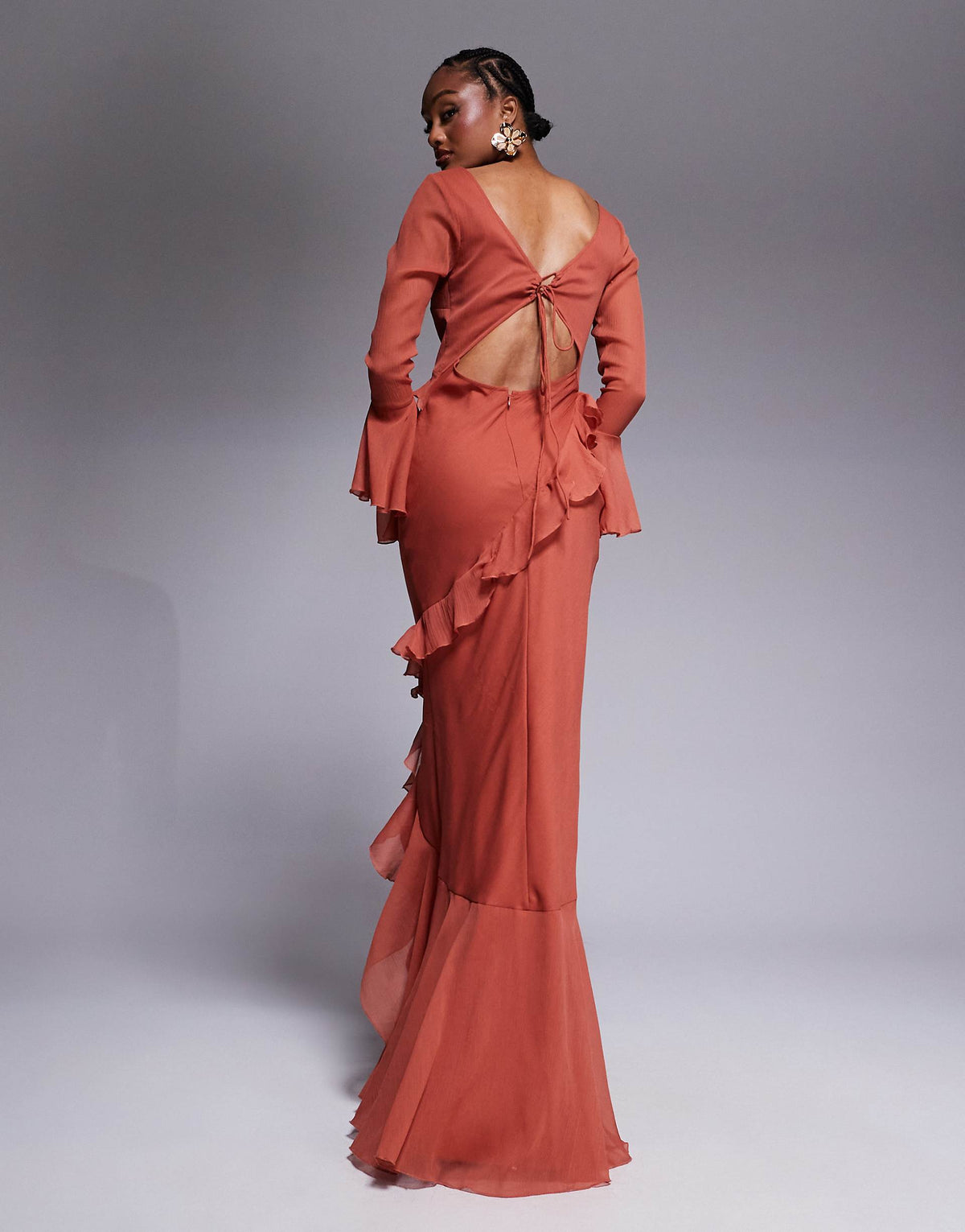 Amber Maxi Dress - Rust