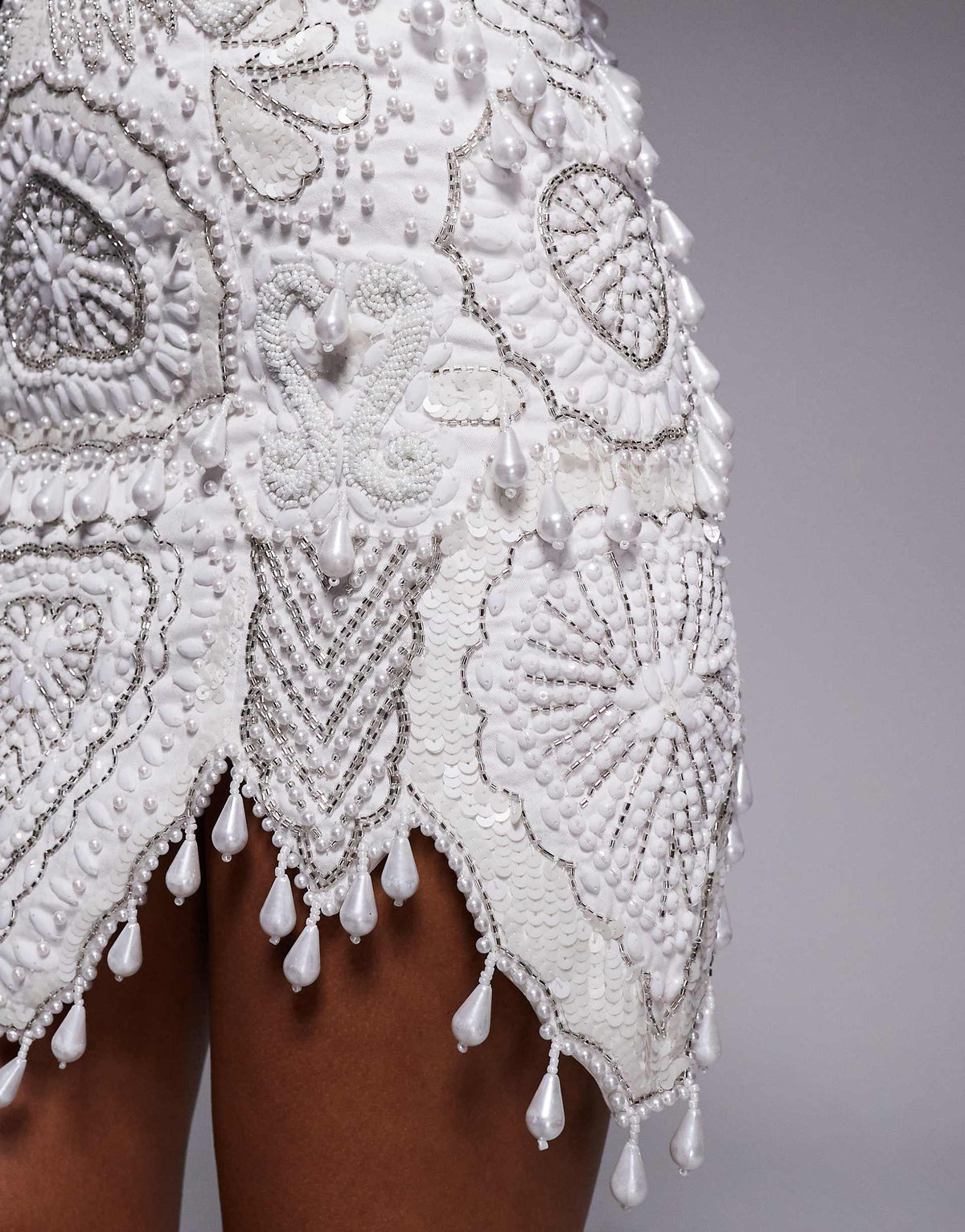Ivory Reef Mini Dress - White