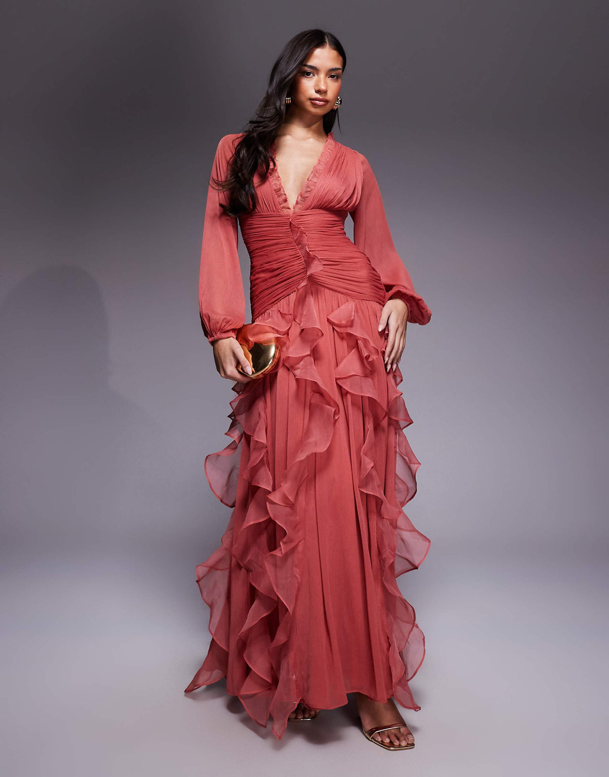 Dusk Rose Gown - Faded Rose