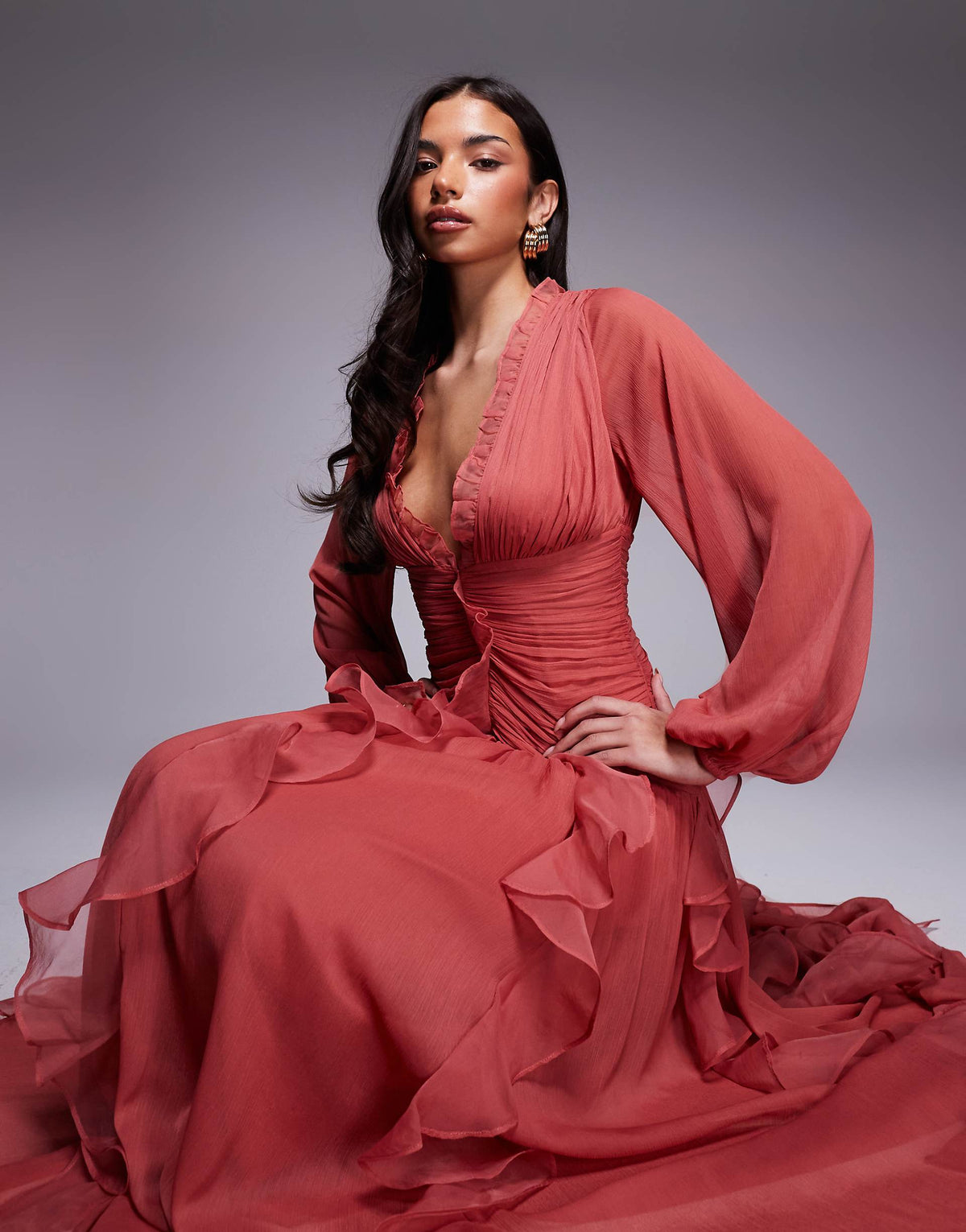 Dusk Rose Gown - Faded Rose