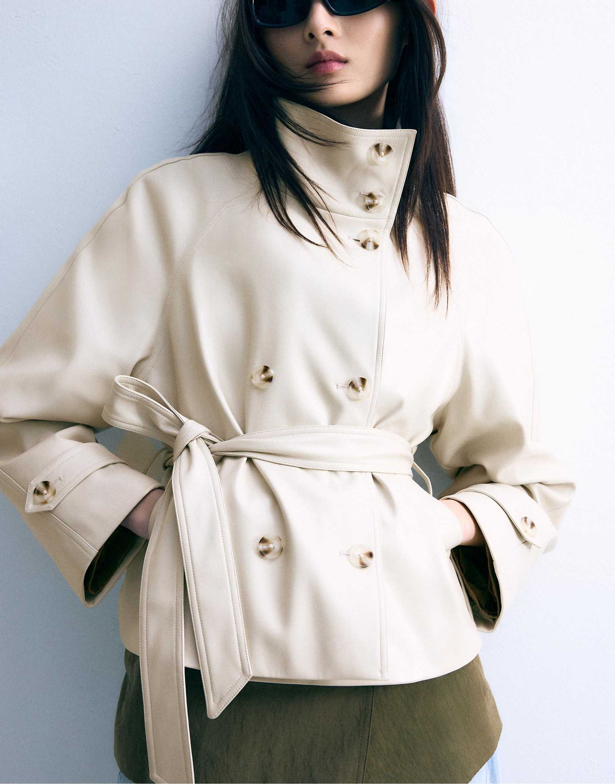 Verona Trench Coat - Ecru
