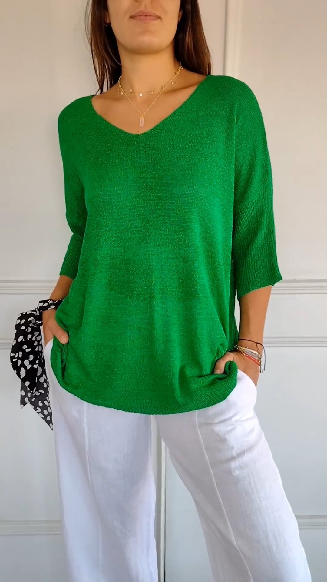 Chic and Stylish Loose V-Neck Top