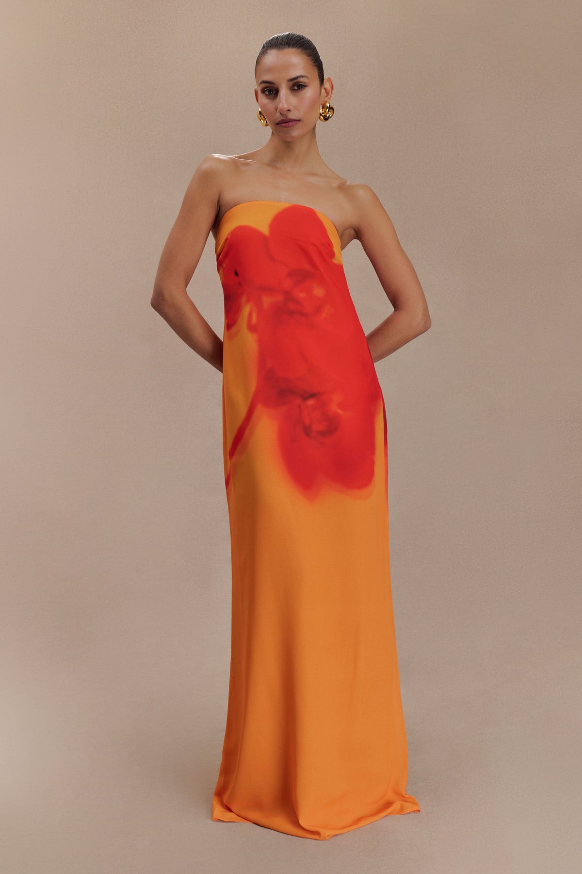 Koi Gown - Koi Orchid Print