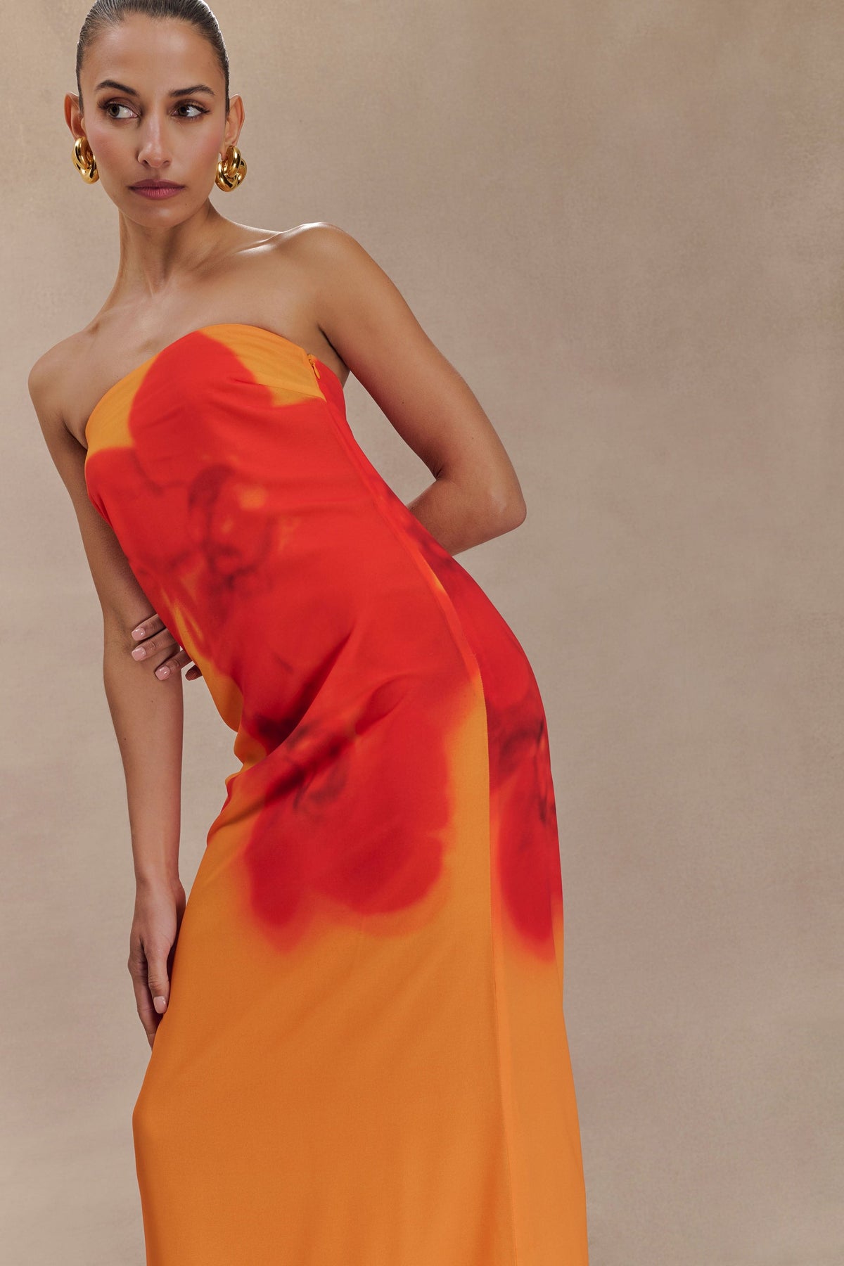Koi Gown - Koi Orchid Print