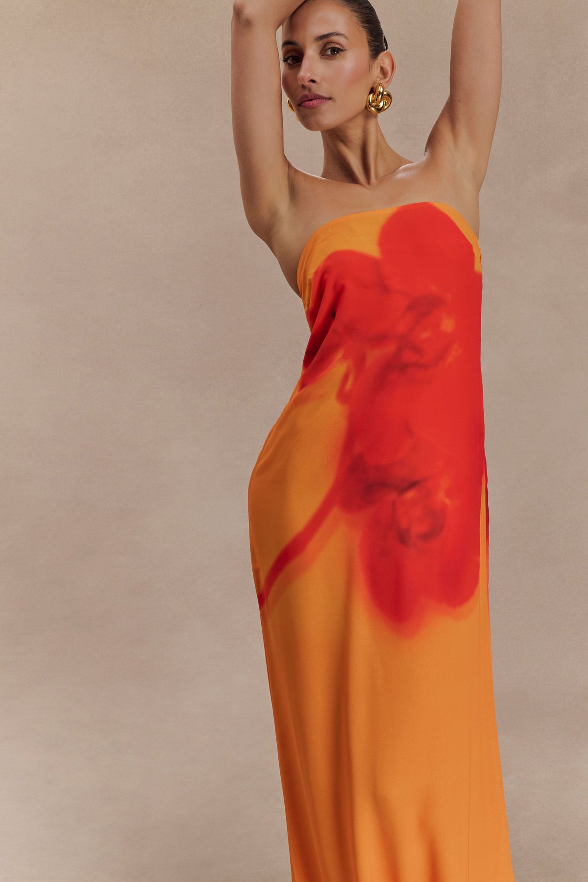 Koi Gown - Koi Orchid Print