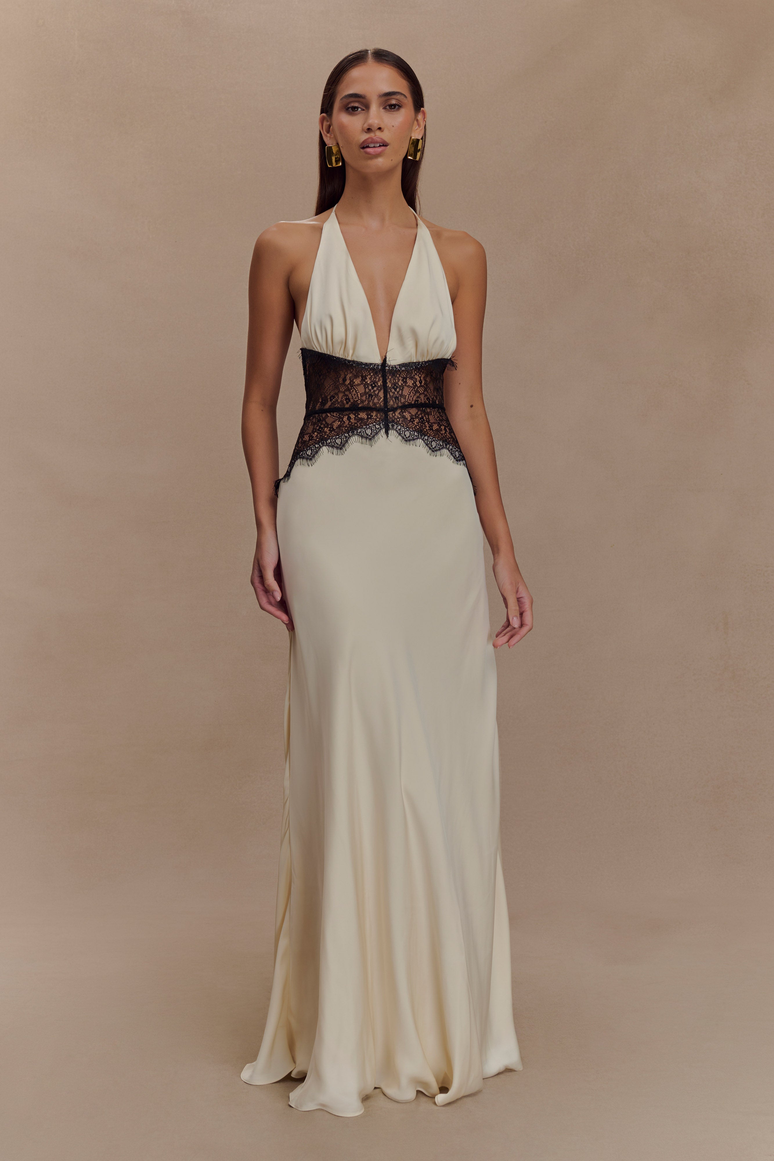 Dinah Maxi Dress - Black/Ivory