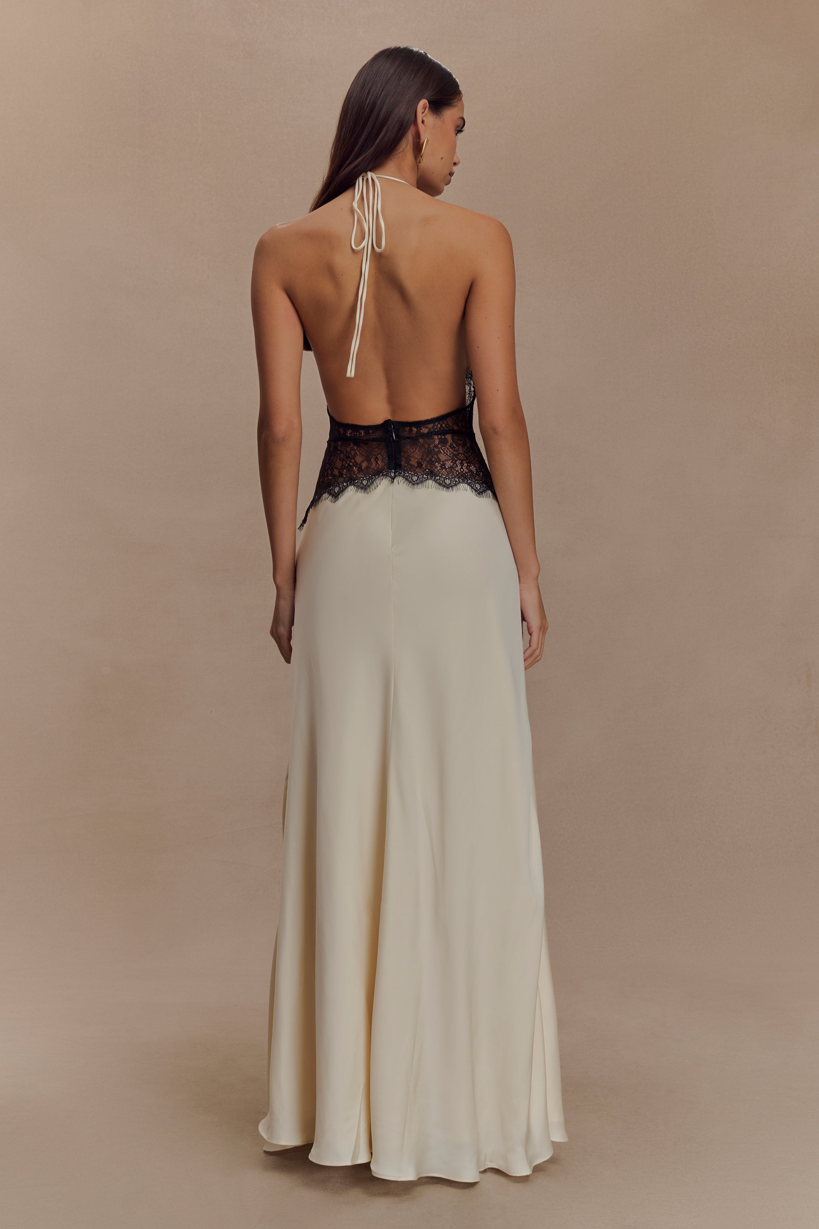Dinah Maxi Dress - Black/Ivory