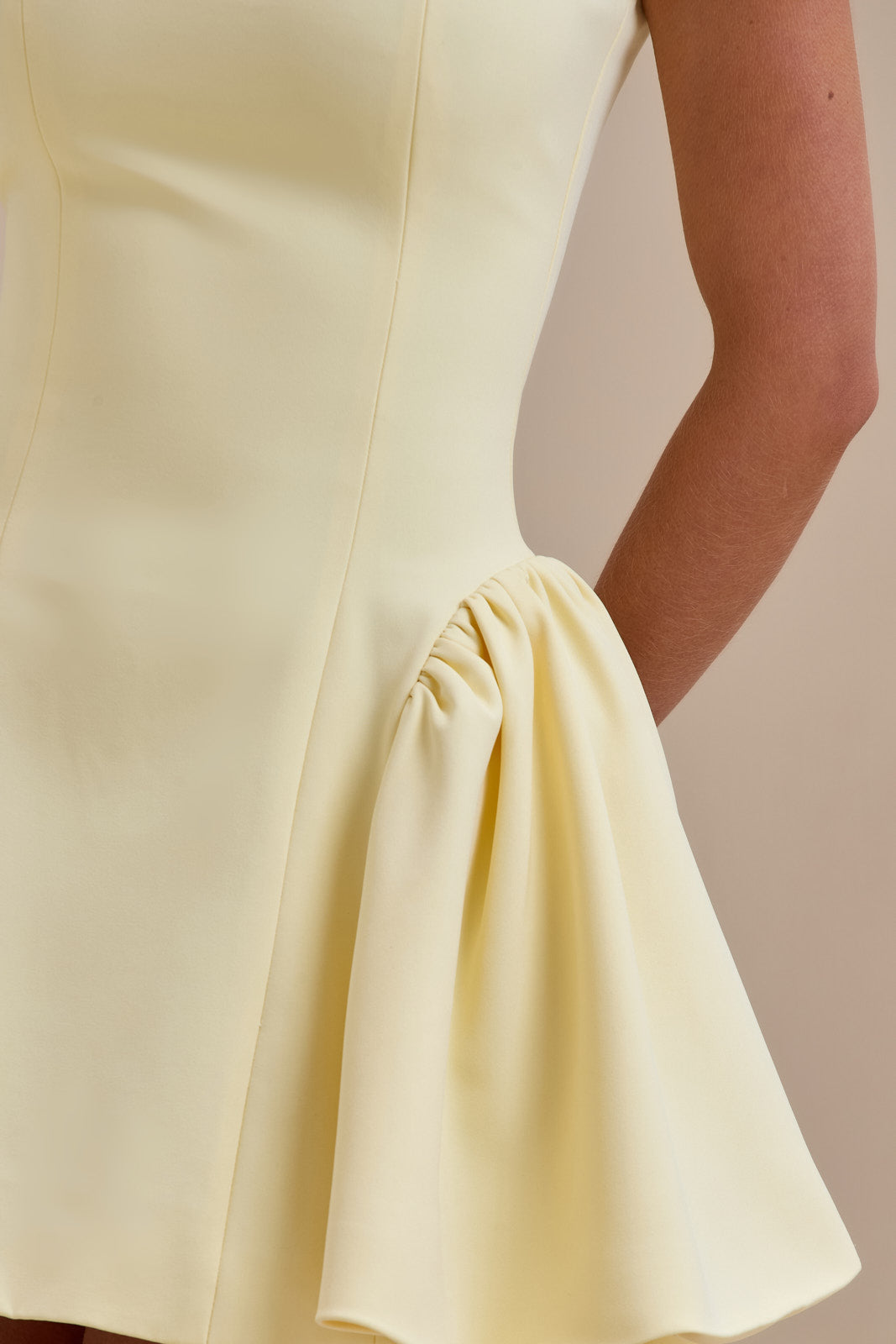 Citrine Mini Dress - Lemon