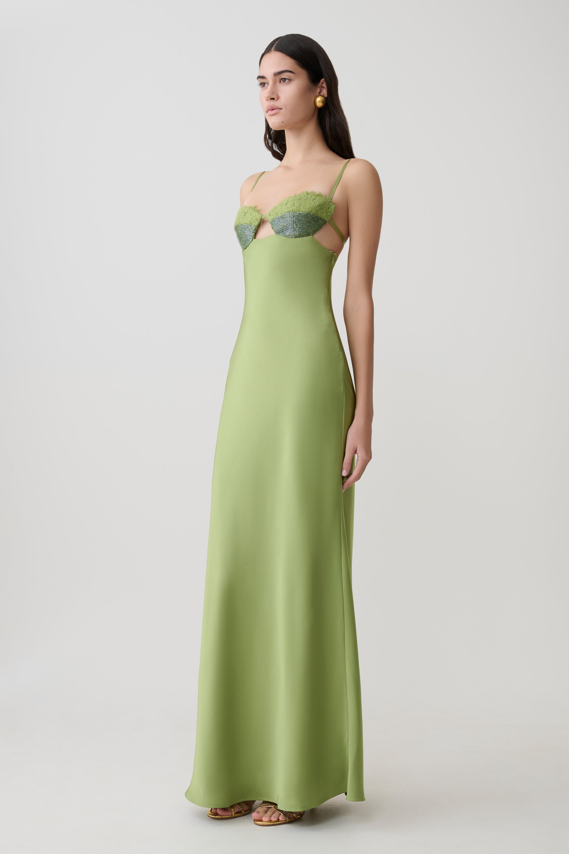 Leona Maxi Dress - Pistachio - 4