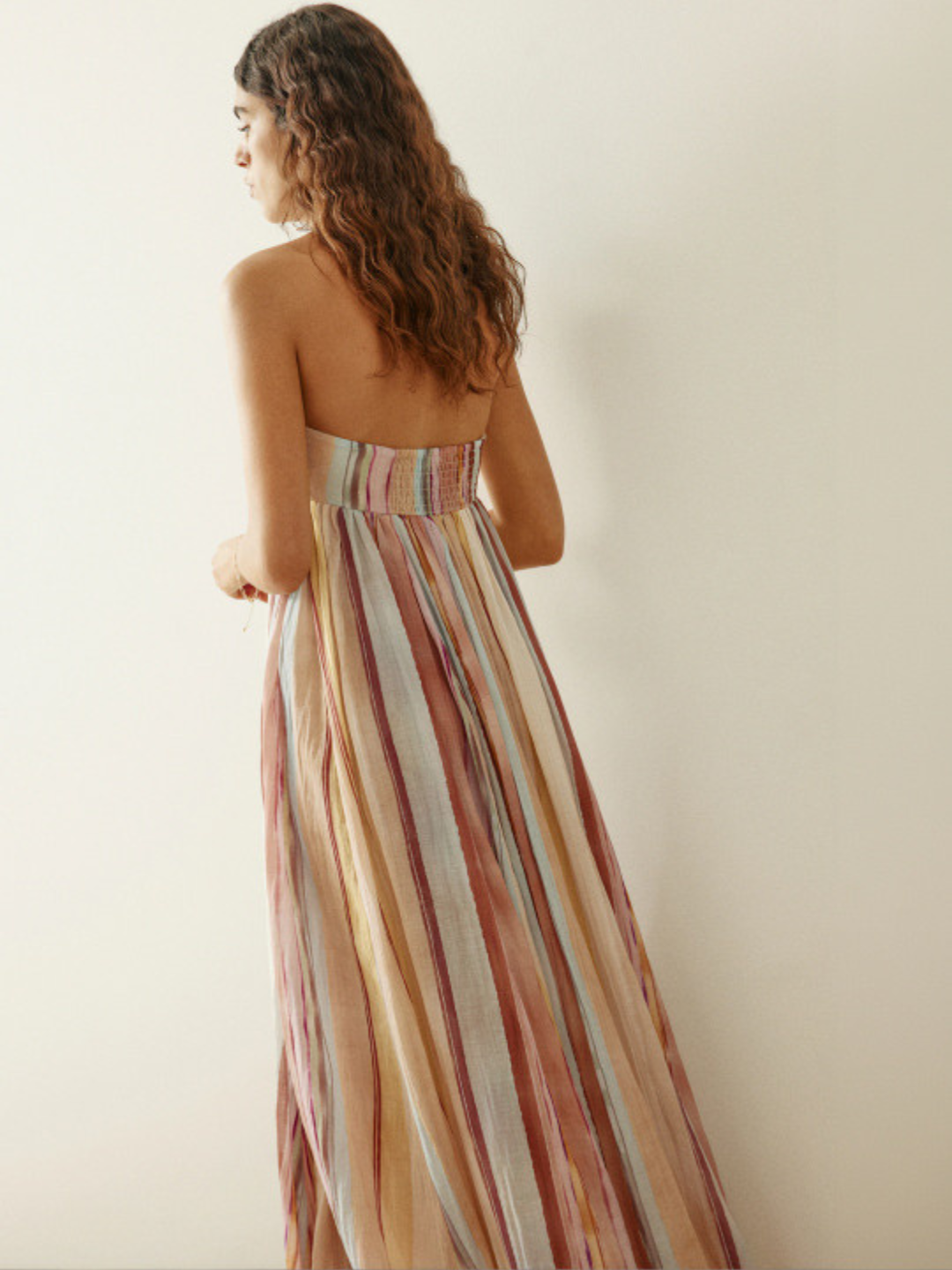 Naevita Maxi Dress - Multi Stripe