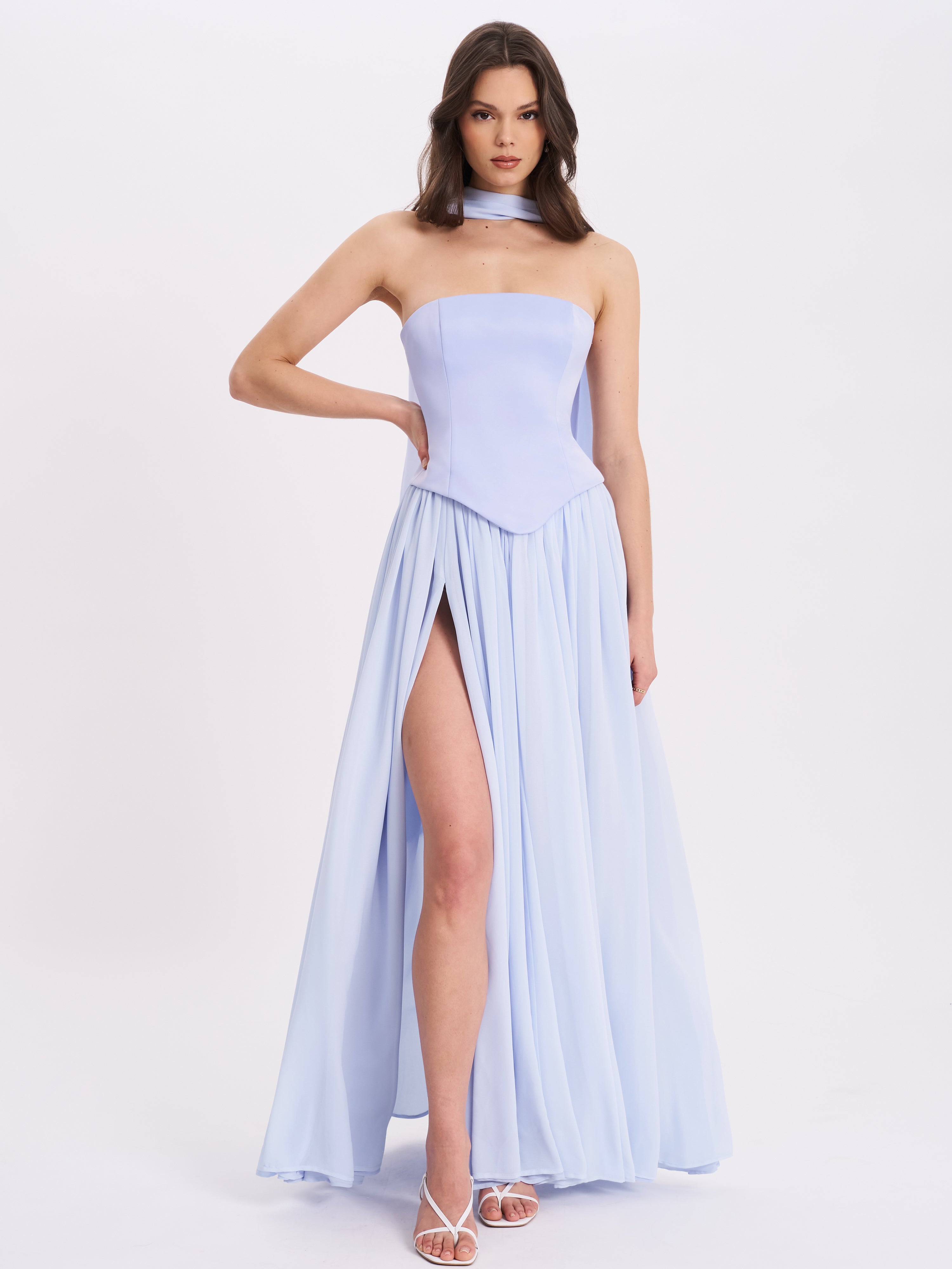 Vittoria Maxi Dress - Baby Blue