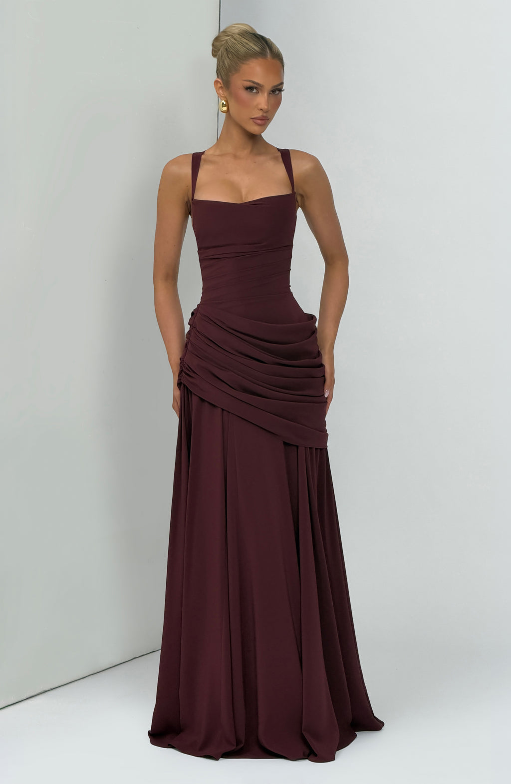 Scarlett Maxi Dress - Cherry Lacquer