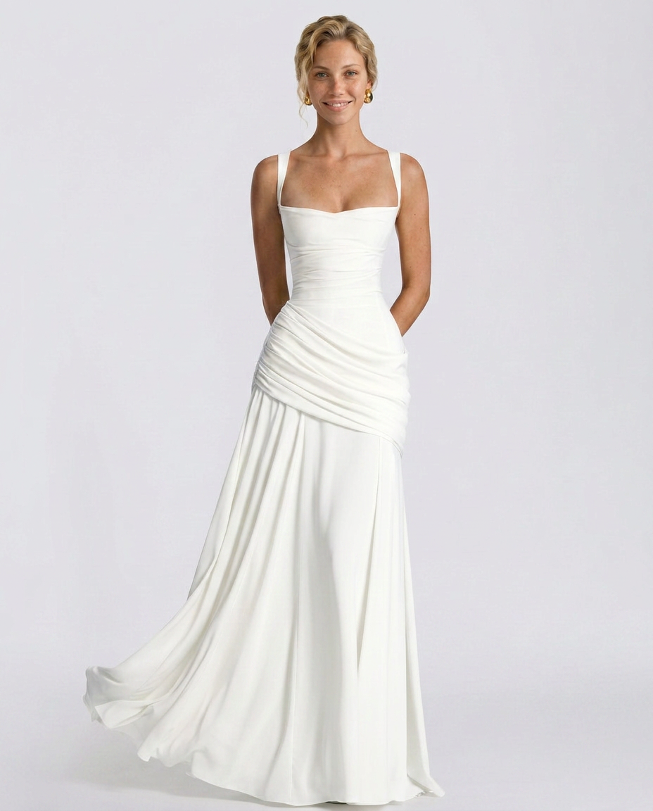 Sural Maxi Dress - White