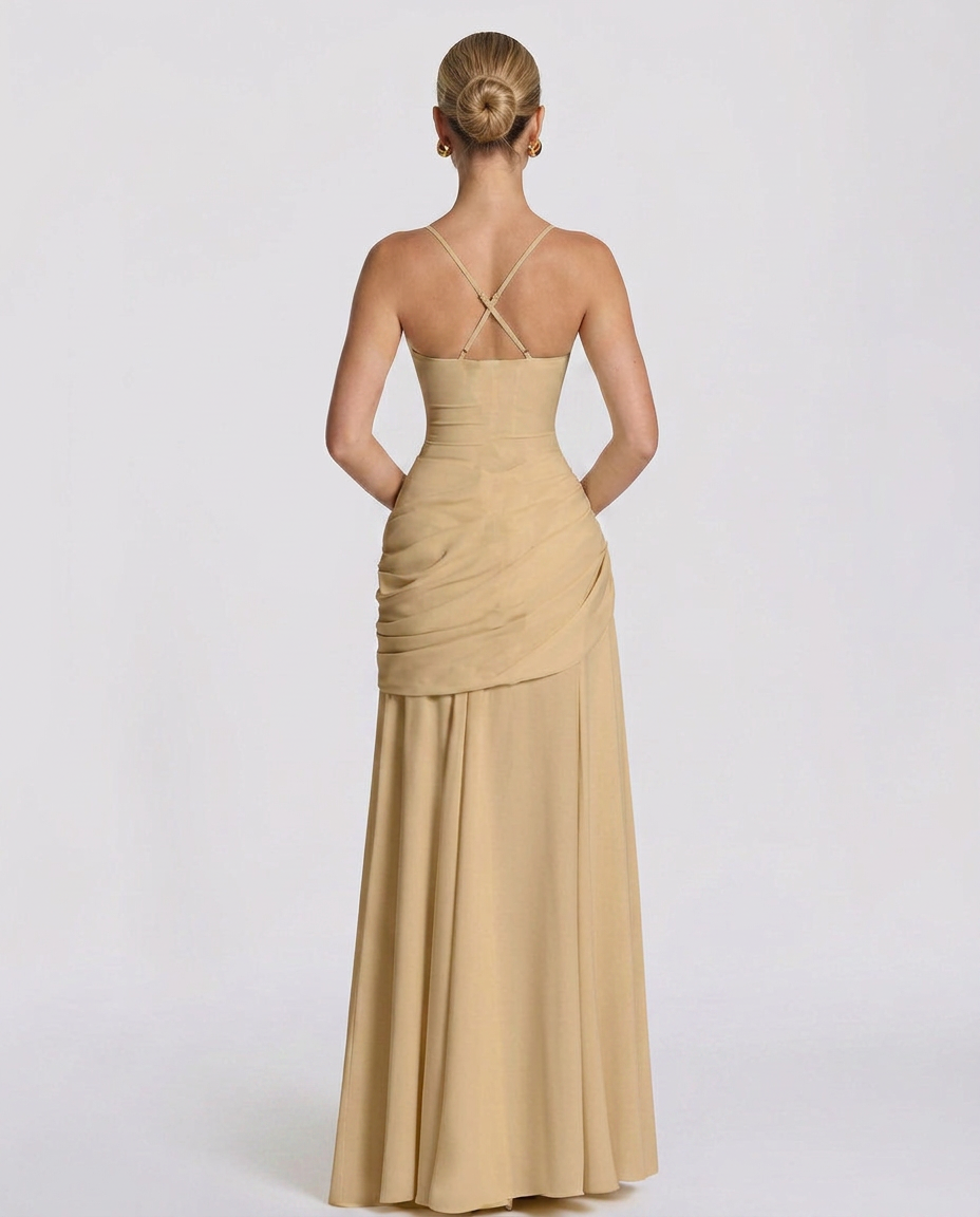 Sural Maxi Dress - Champagne