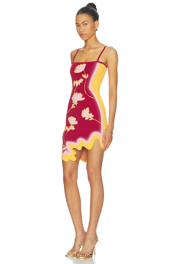 Coralie Mini Dress - Golden Orange
