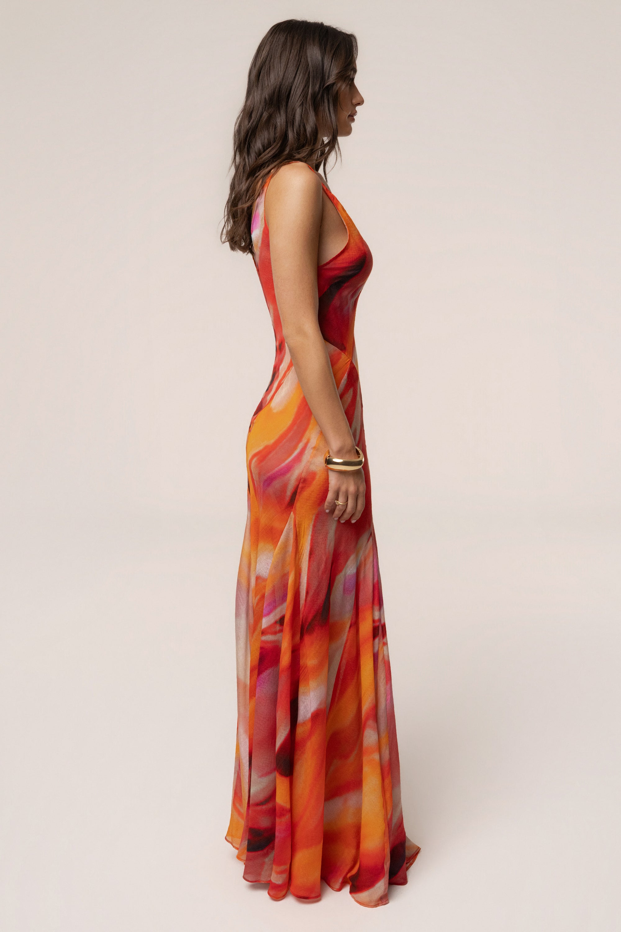 Allegra Maxi Dress - Red - 3