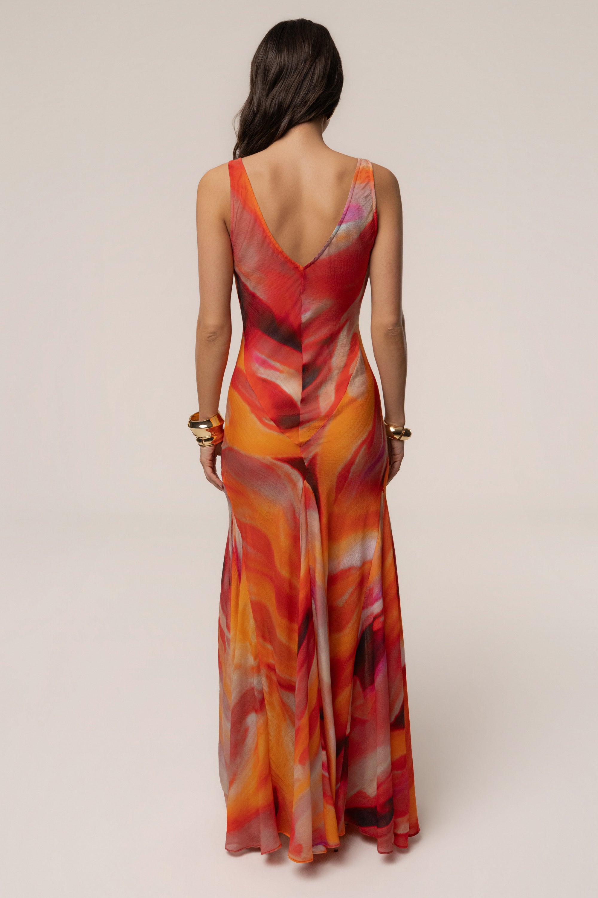 Allegra Maxi Dress - Red - 4