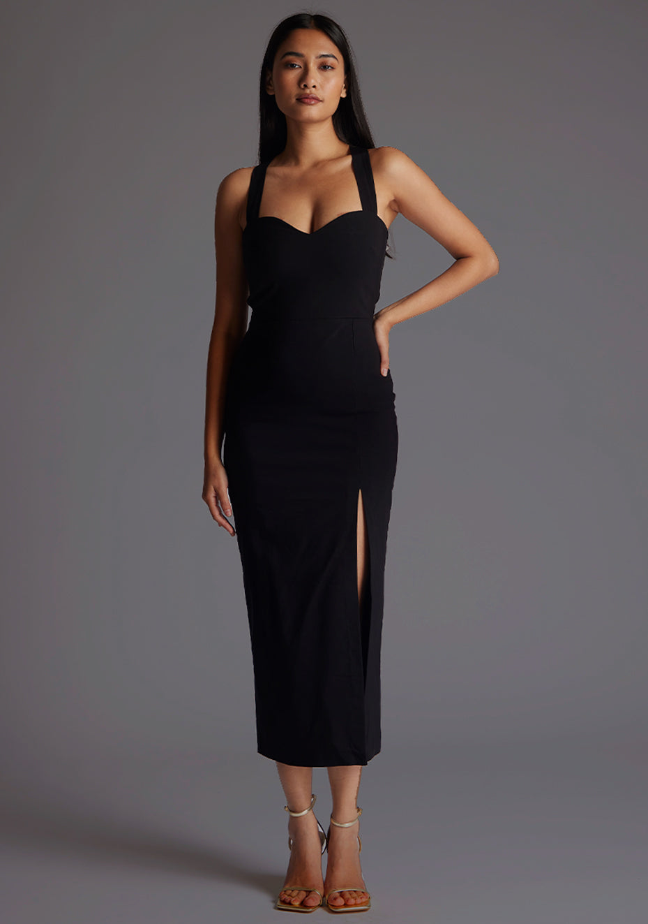 Marlowe Midi Dress - Black