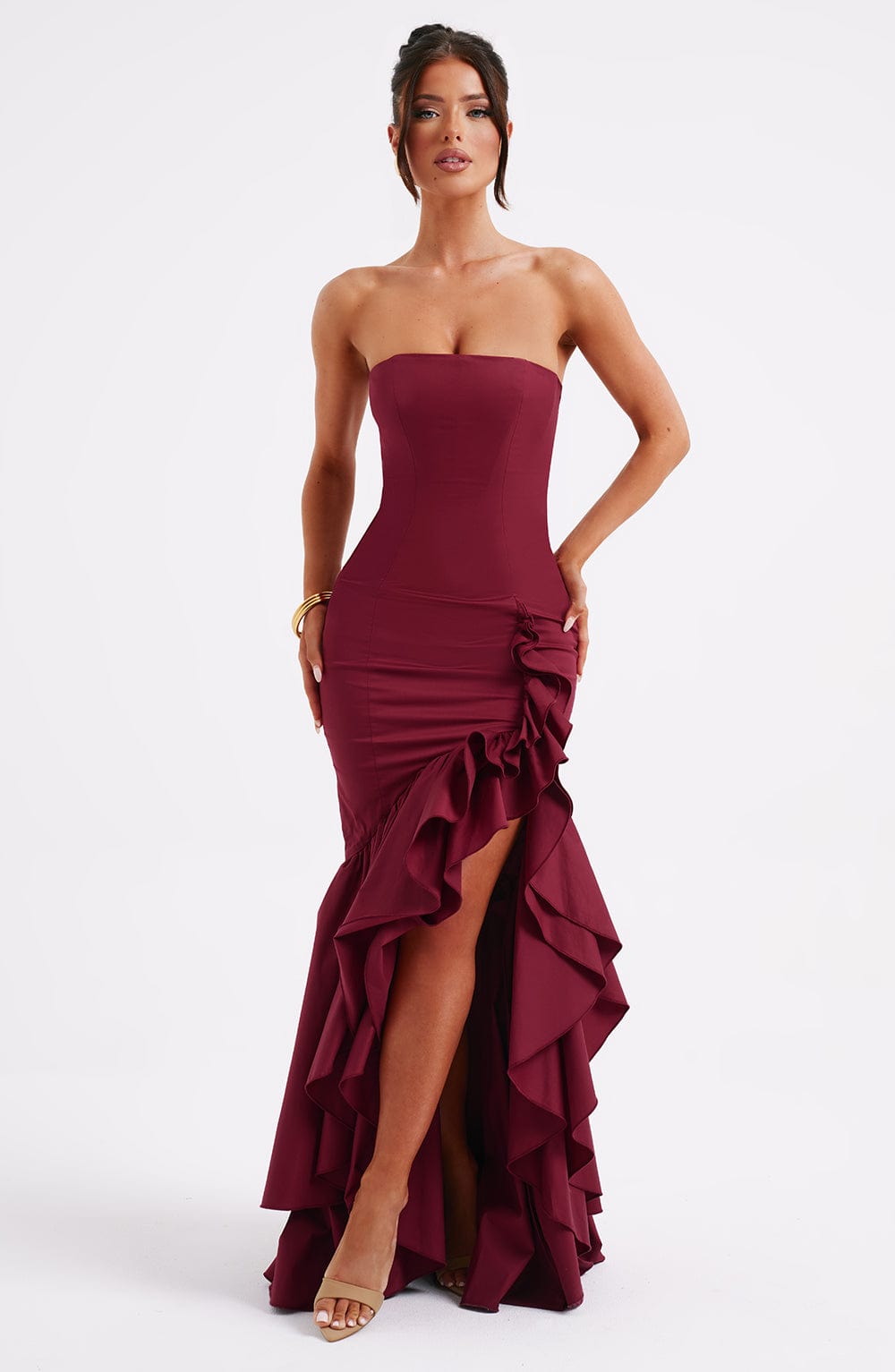 Valeska Gown - Burgundy