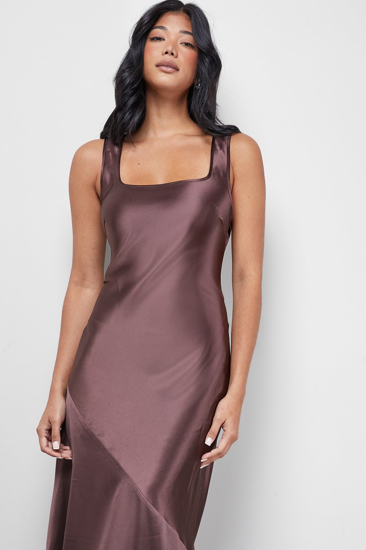 Mocha Midi Dress - Chocolate