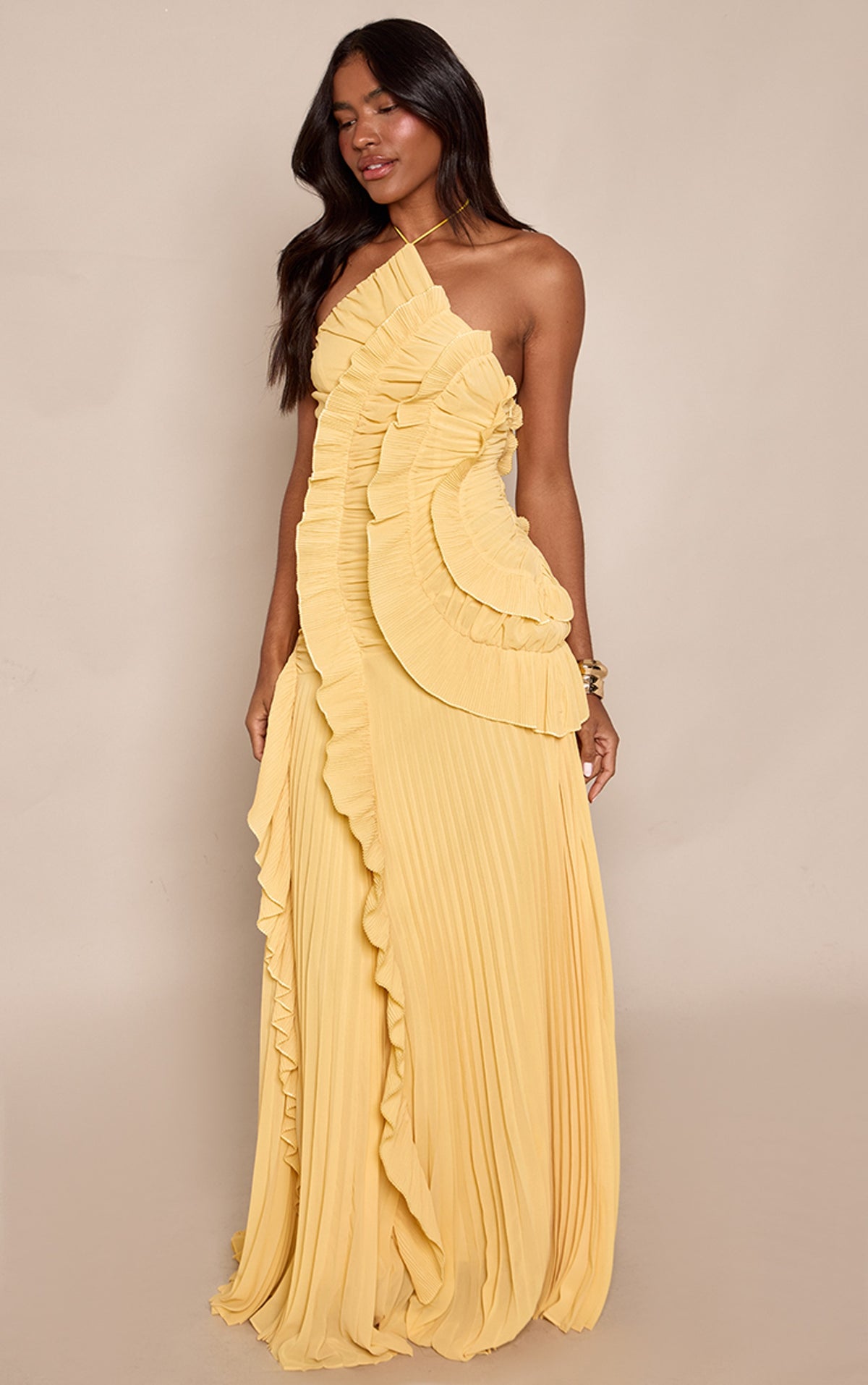 Meringue Maxi Dress - Lemon