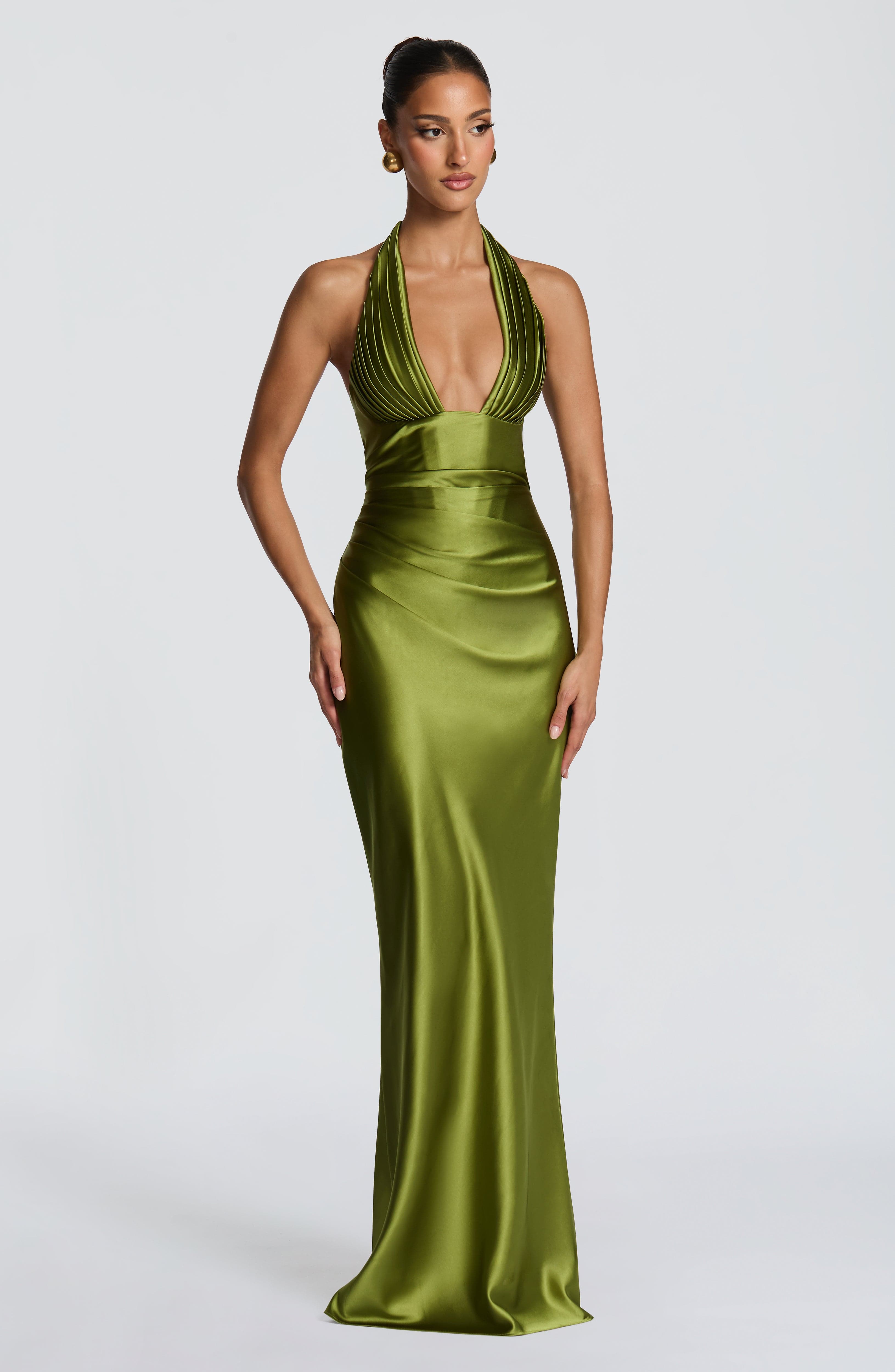 Sylvie Maxi Dress - Olive - 6