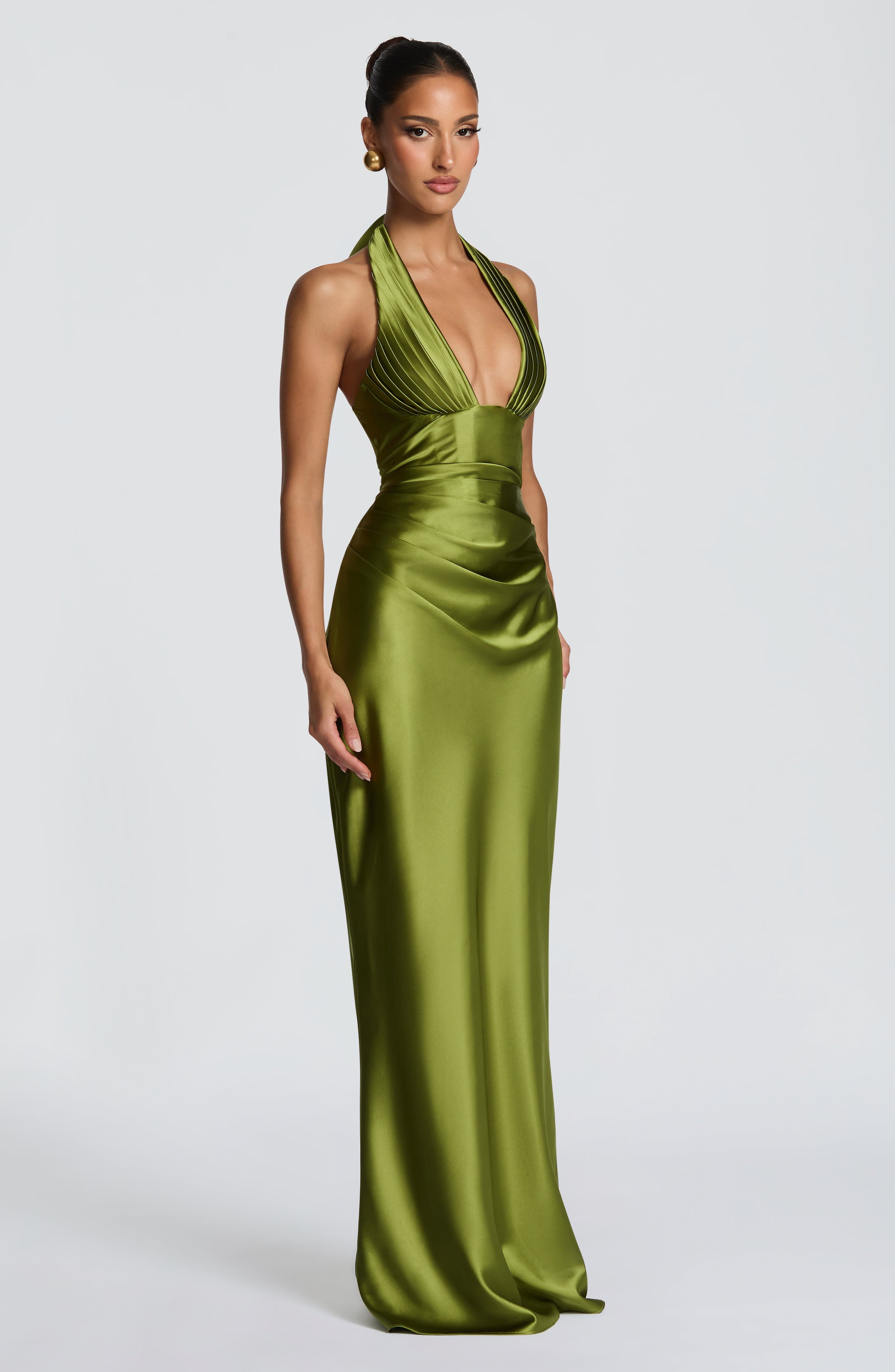 Sylvie Maxi Dress - Olive - 4