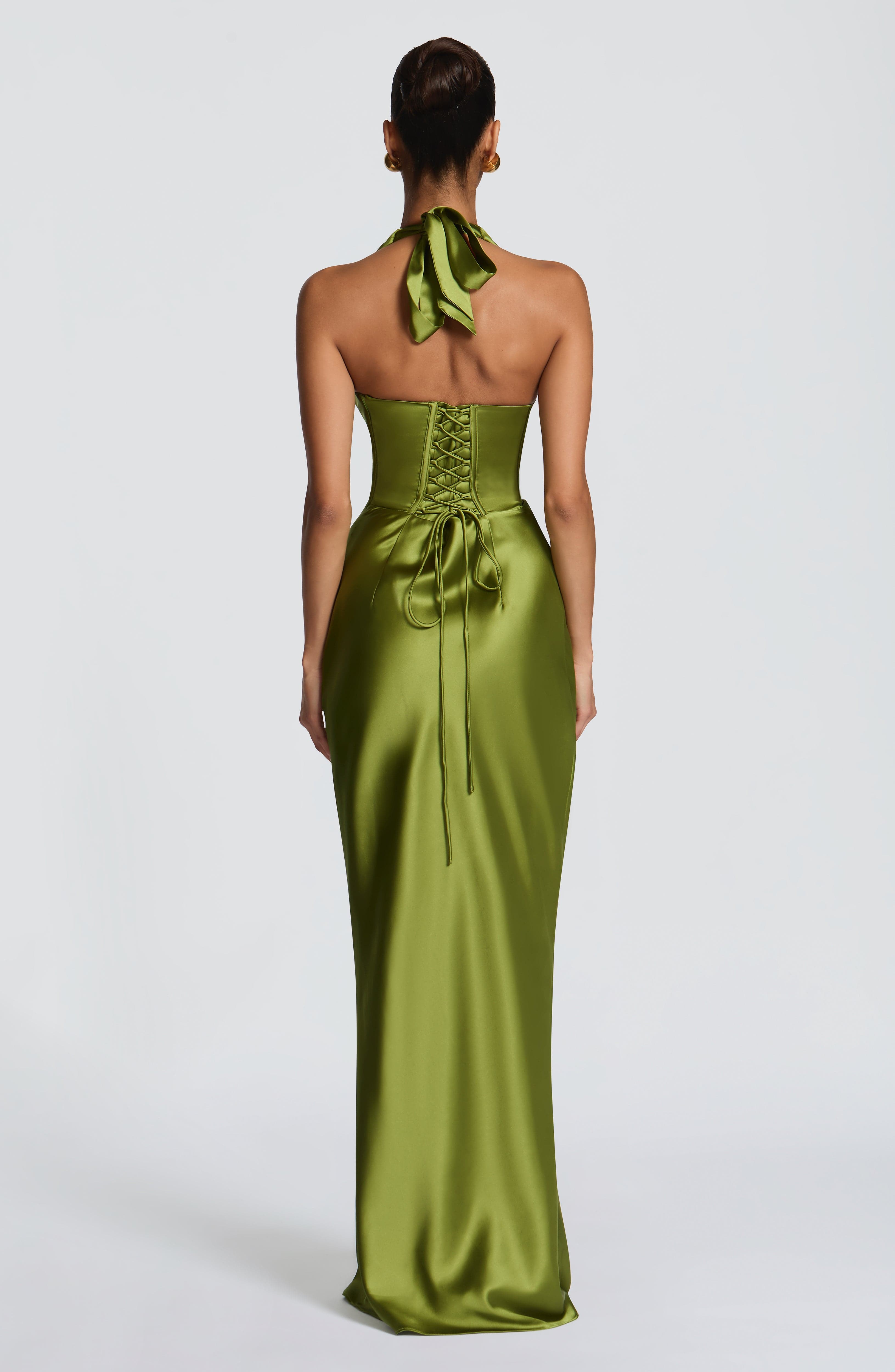 Sylvie Maxi Dress - Olive - 2