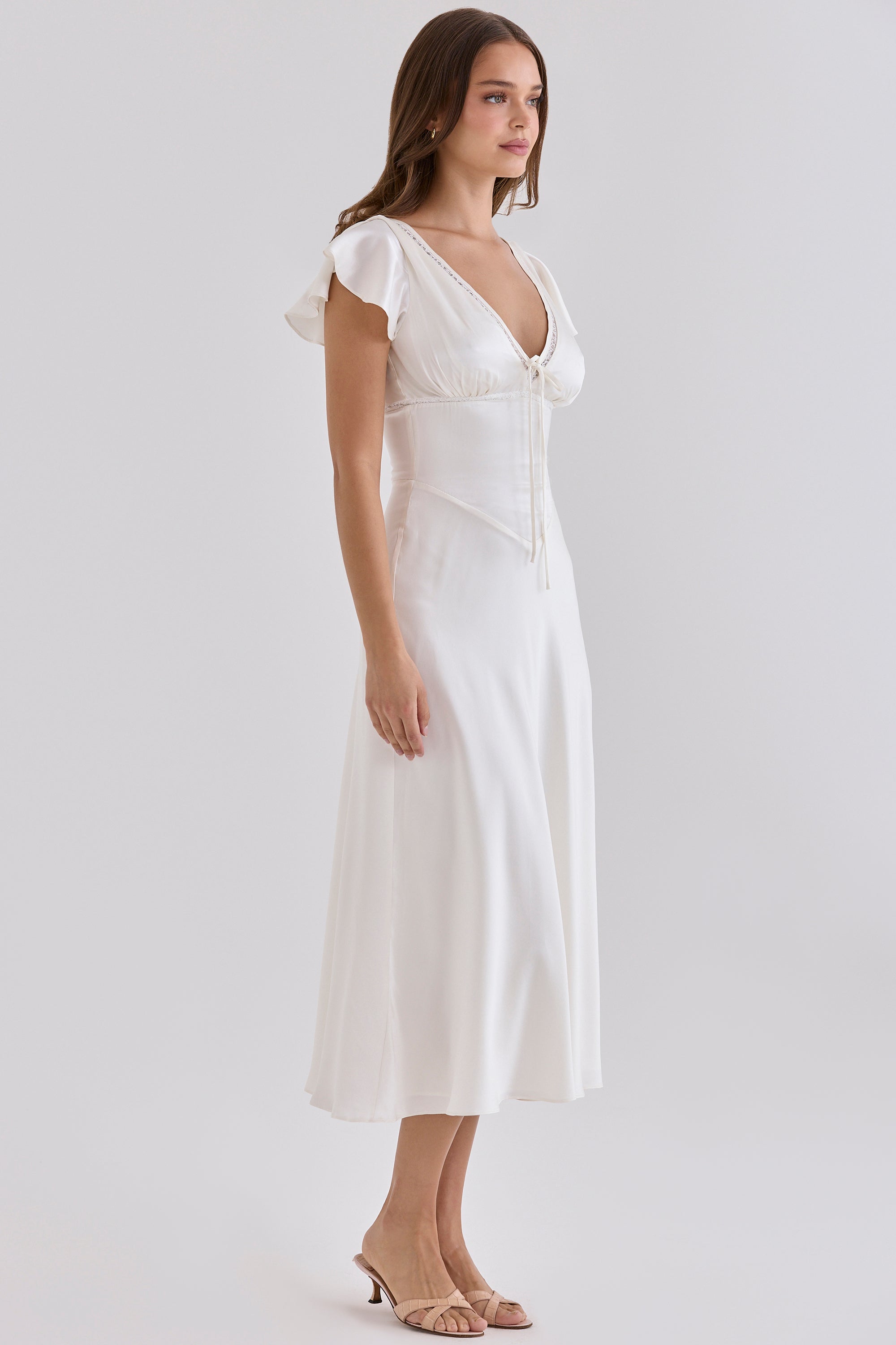 Ravella Midi Dress - White