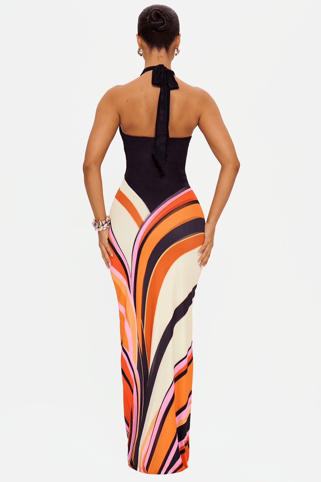 Isabella Maxi Dress - Sunset Bloom
