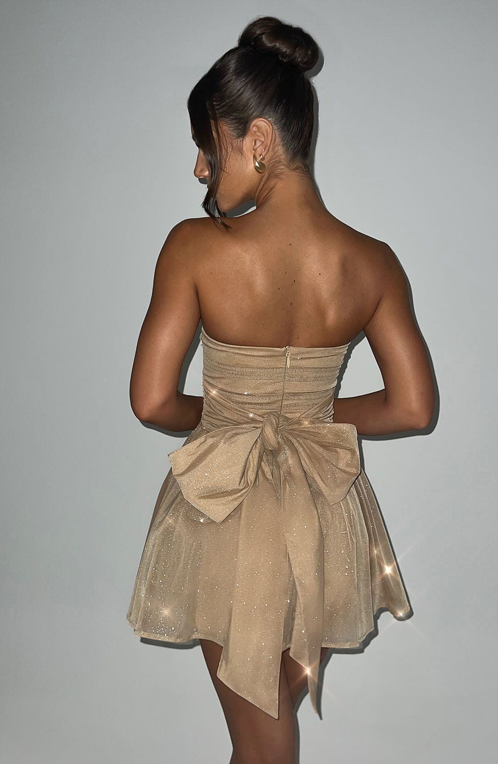 Midas Mini Dress - Gold Sparkle