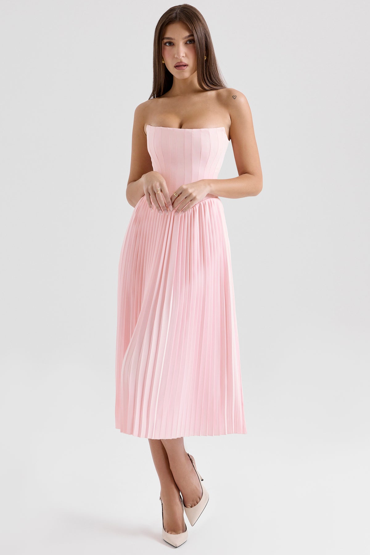 Blossom Midi Dress - Pink