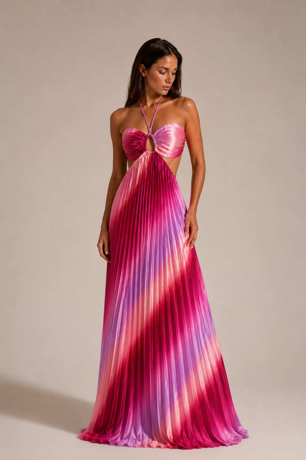 Mykonos Maxi Dress - Pink Ombre