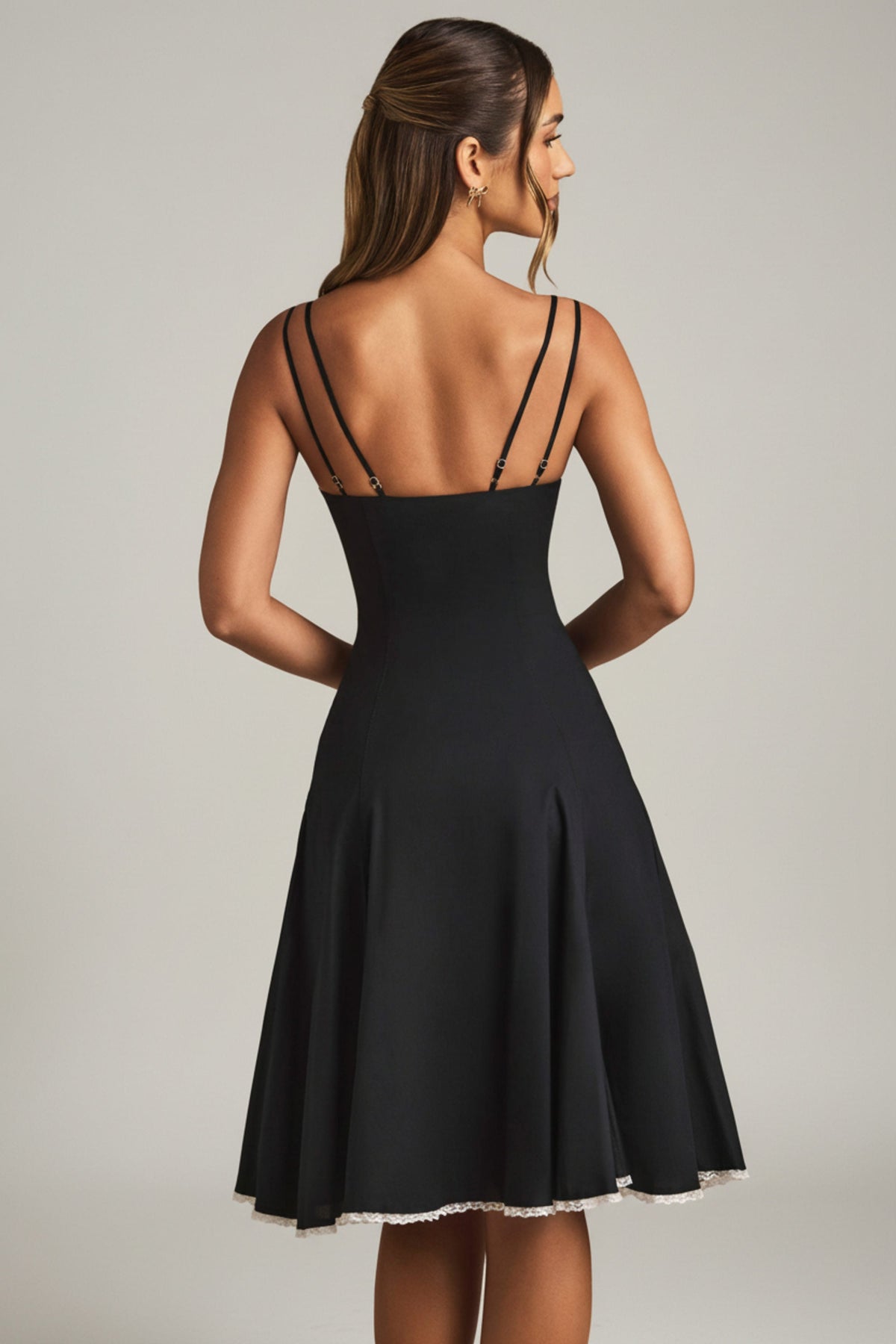 Rosalyn Midi Dress - Black