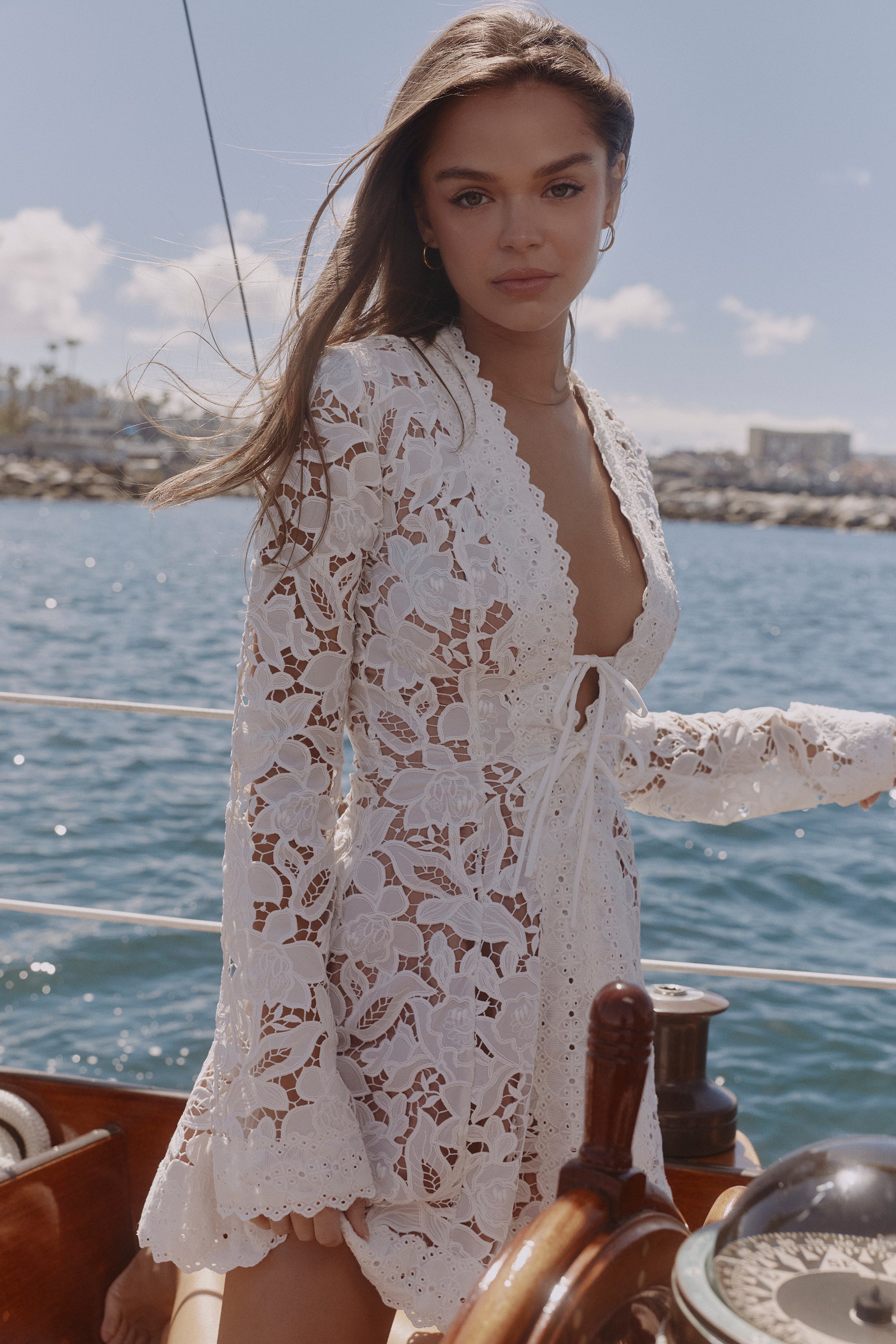 Camellia Mini Dress - White