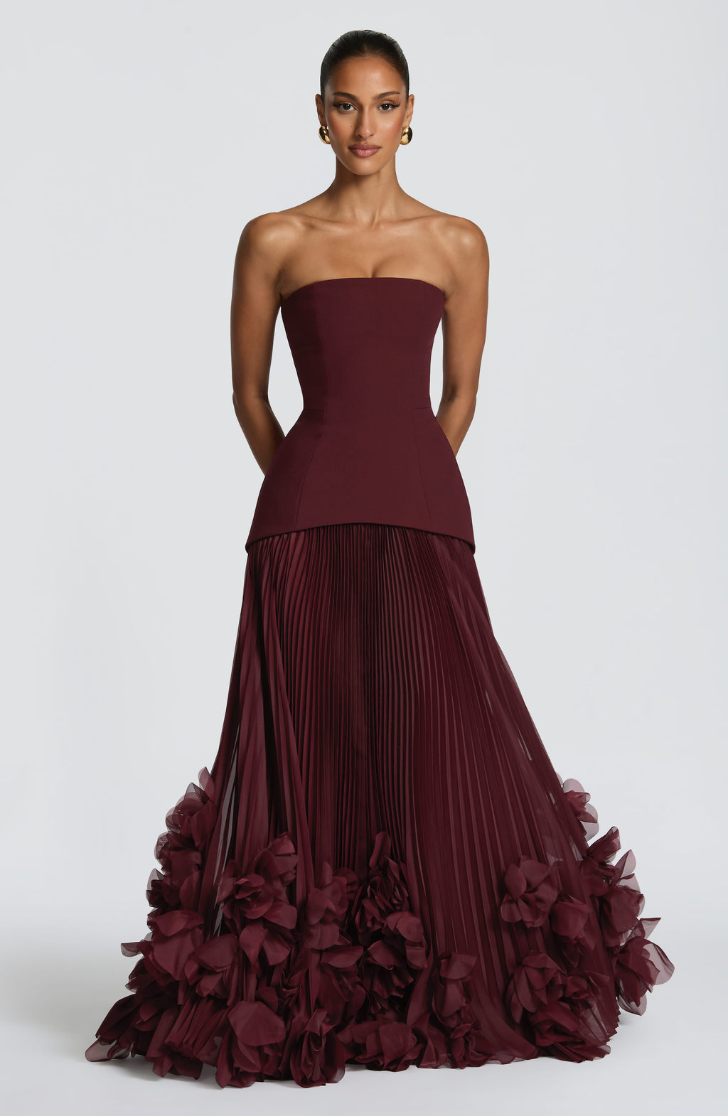 Cordelia Maxi Dress - Cherry Lacquer