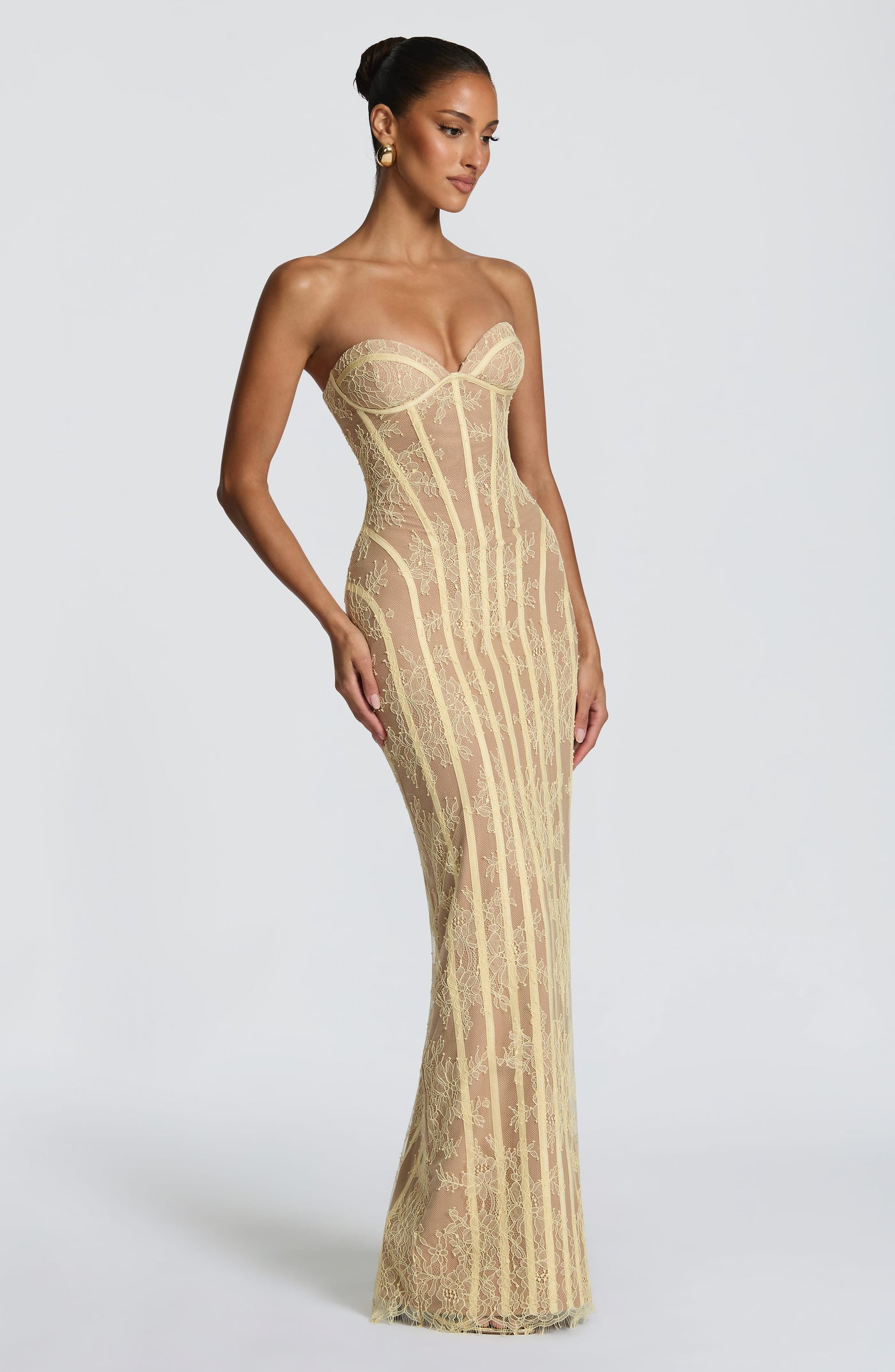 Cosima Maxi Dress - Lemon - 4