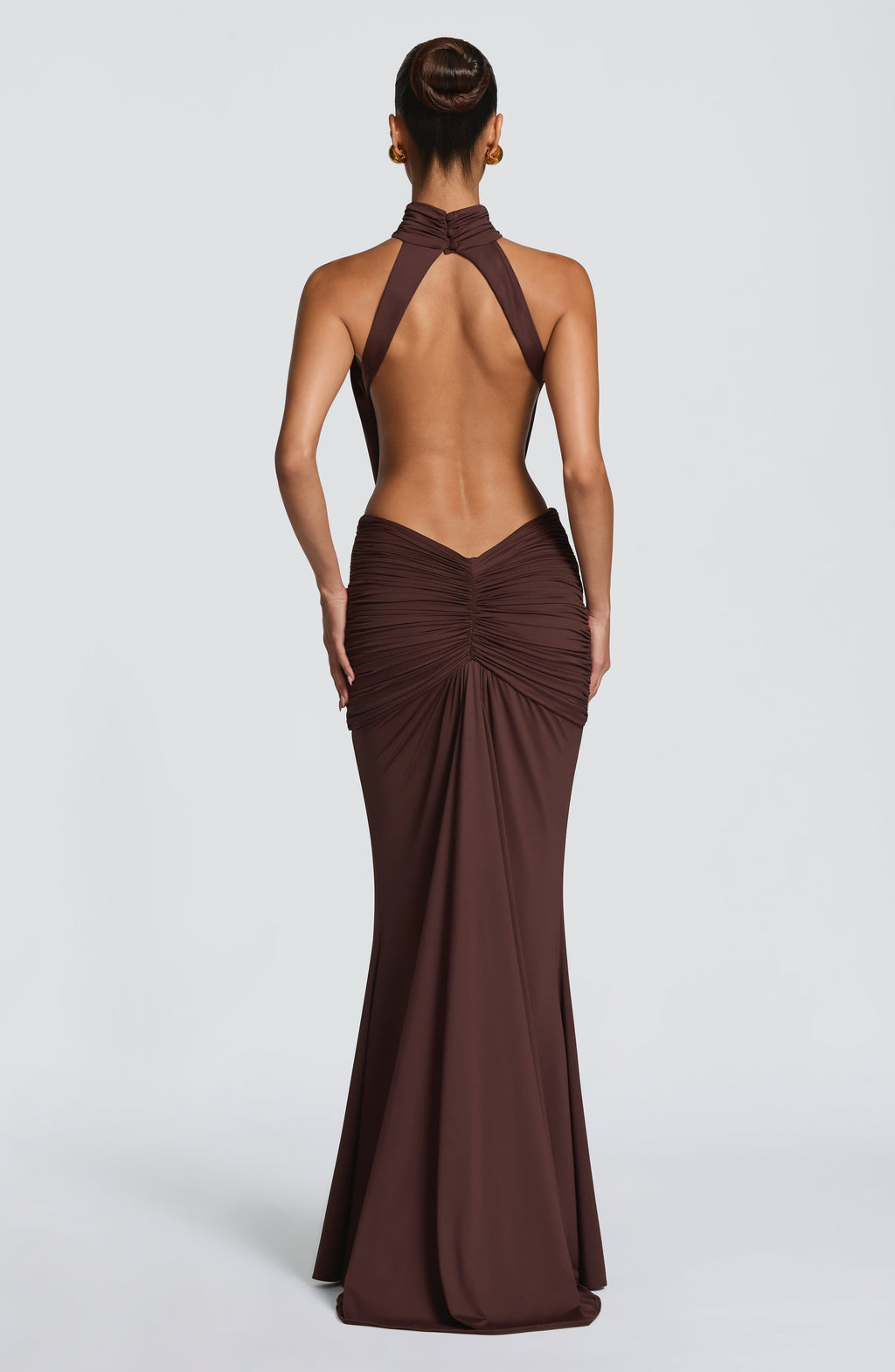 Odessa Maxi Dress - Plum Brown