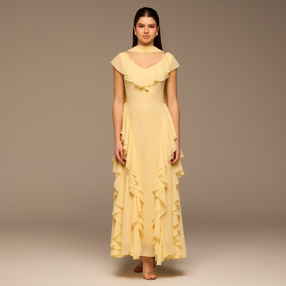 Chamomile Maxi Dress - Yellow