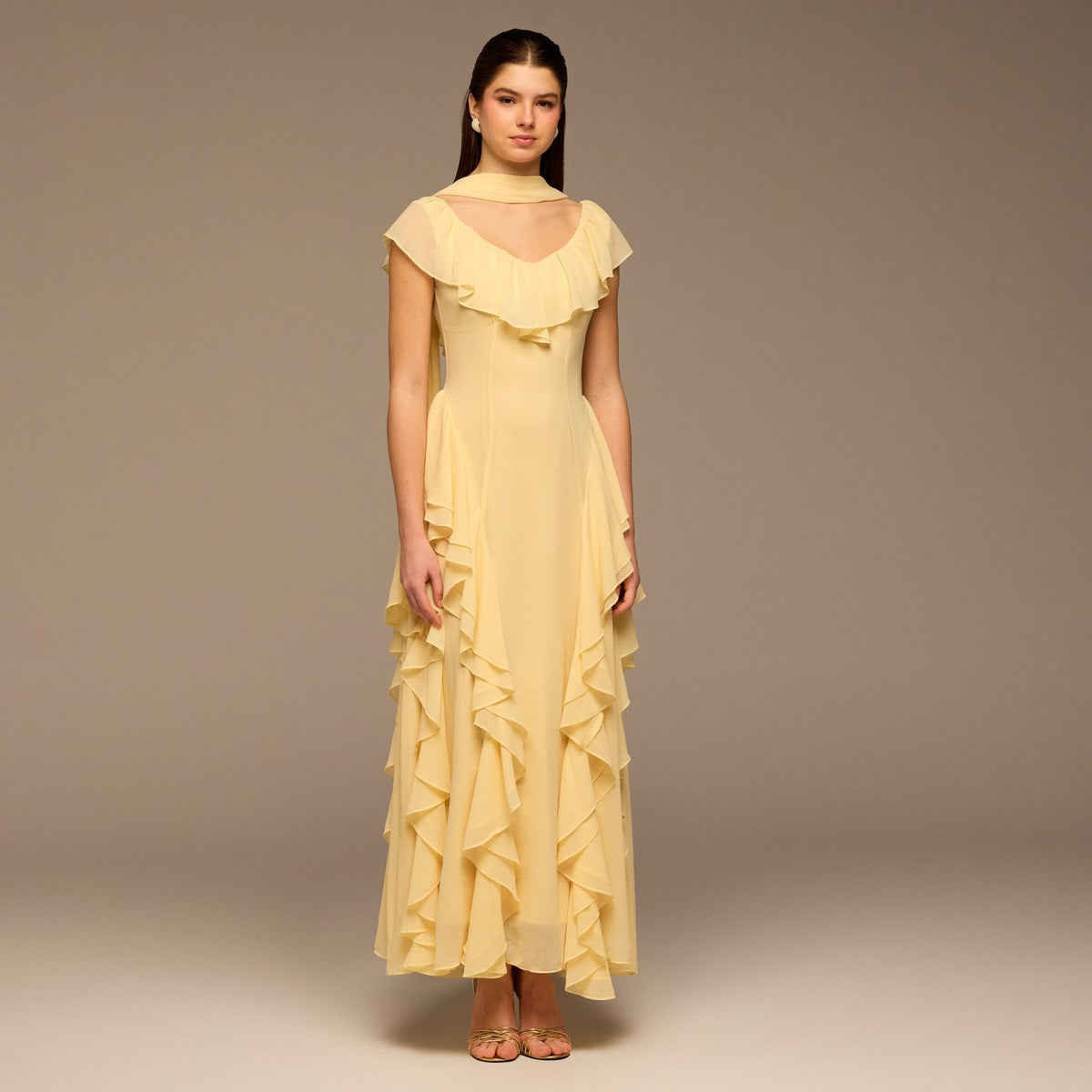 Chamomile Maxi Dress - Yellow