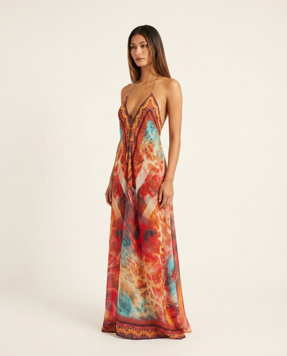 Aurora Maxi Dress - Orange